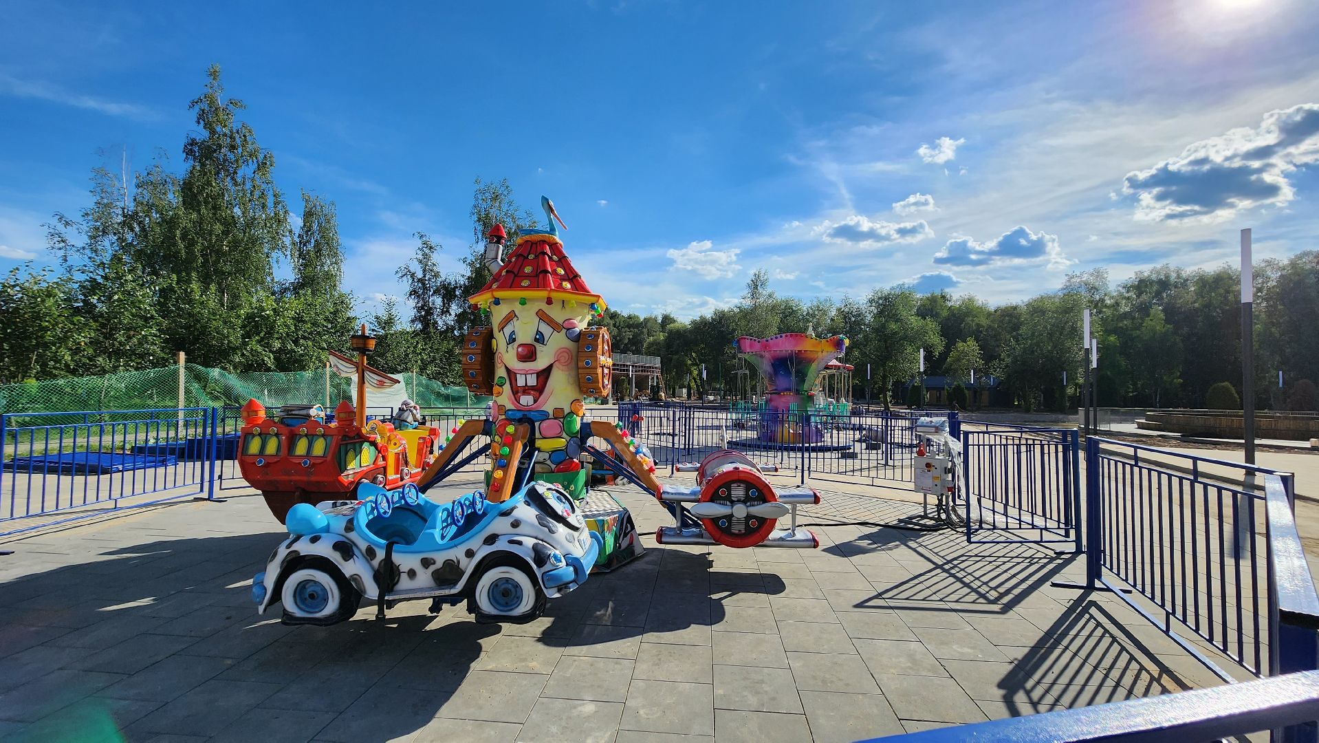 аттракционы, Парк, Лобня,