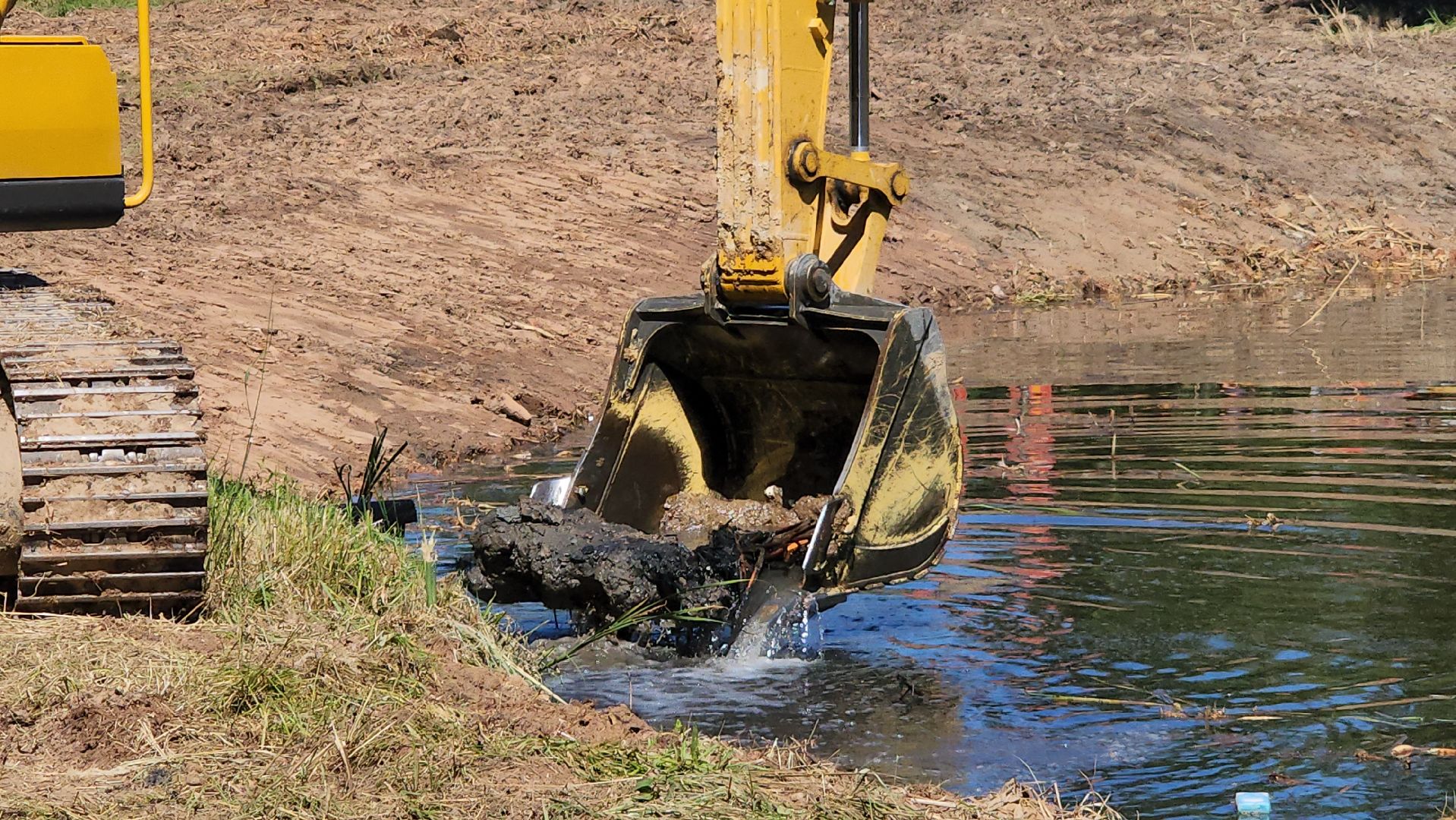 серпухов, поселок мирный, расчистка пруда, экология,