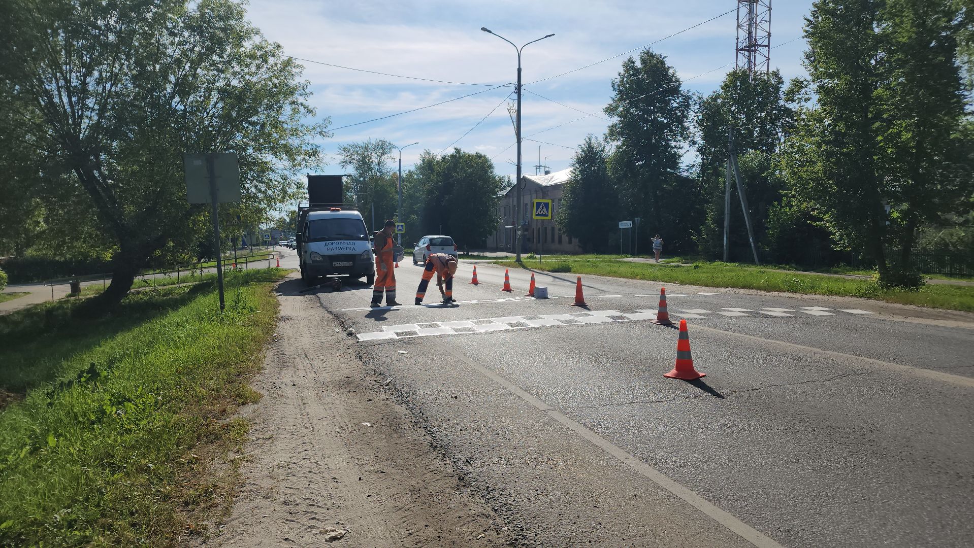 ступино, михнево, дорожная разметка,