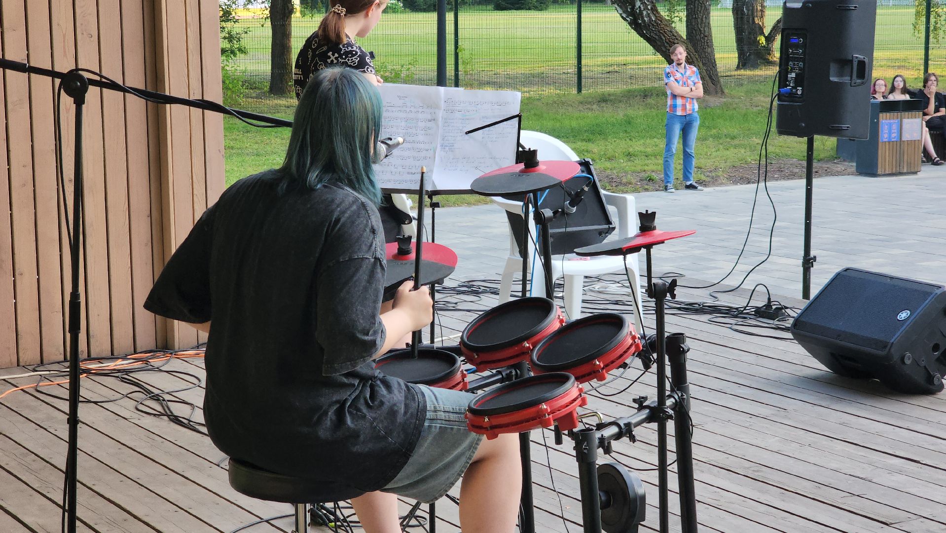 ступино, лето в подмосковье, уличные музыканты,