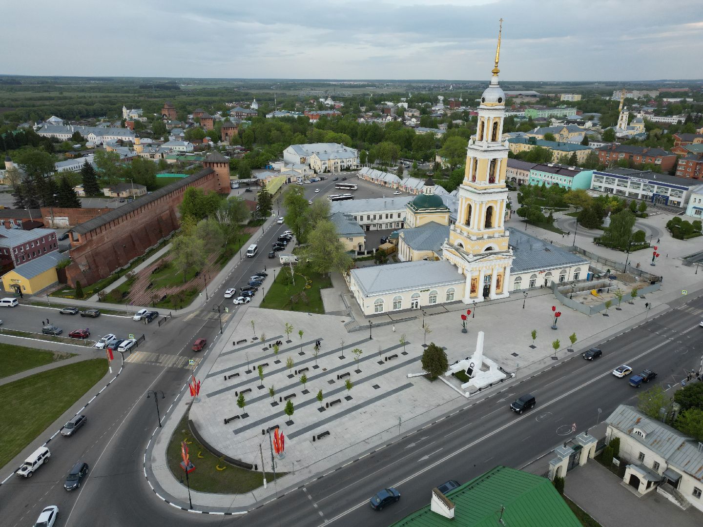видео с коптера, Коломна, транспорт,