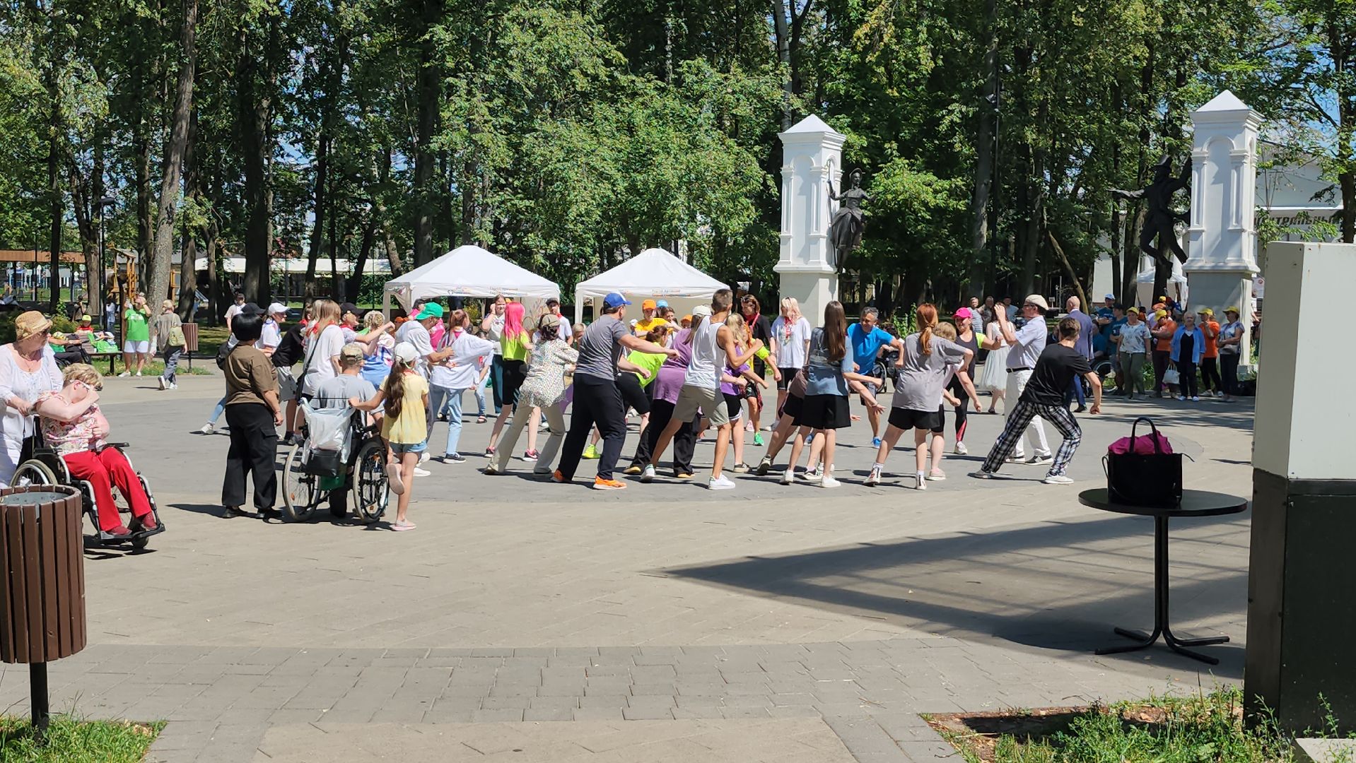 серпухов, парк имени олега степанова, Фитнес-день для людей с инвалидностью, михаил терентьев, паралимпийцы,