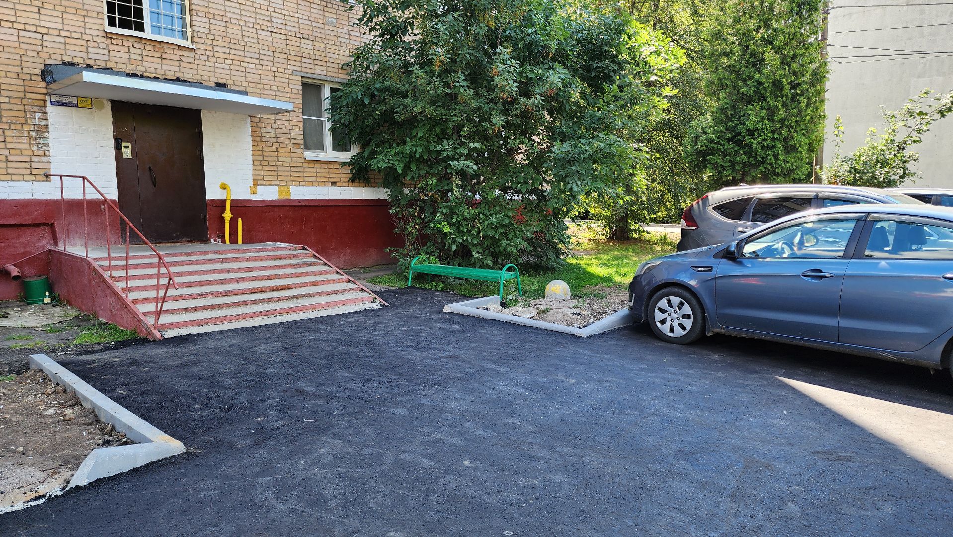 кашира, комплексное благоустройство дворов, улица победы, входные группы, парковка, асфальт, настольный теннис, тротуар, бортовой камень,