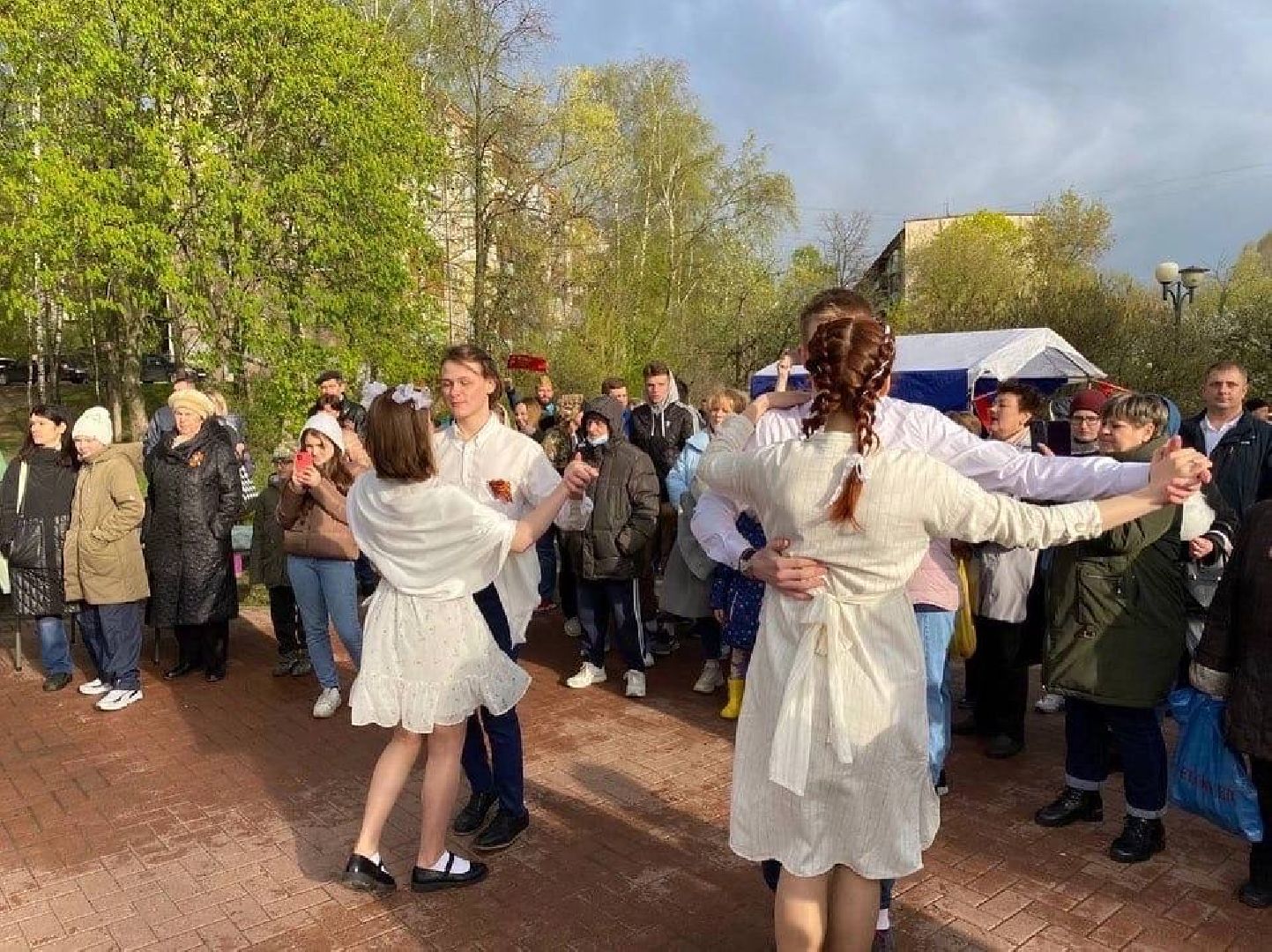Вальс Победы, волонтеры, репетиции, 9 Мая, Дзержинский