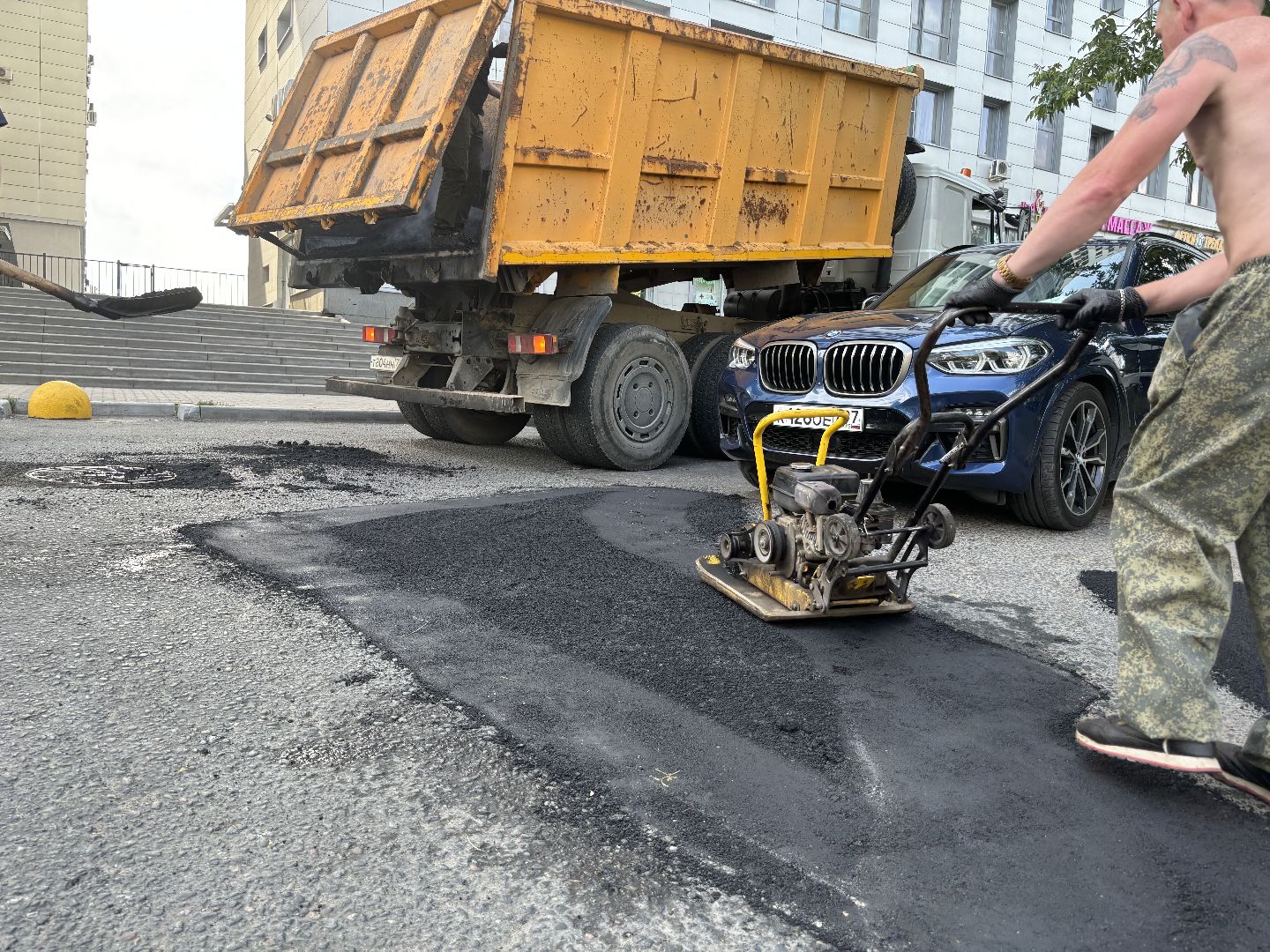 дороги, ямочный ремонт, ремонт дорог,