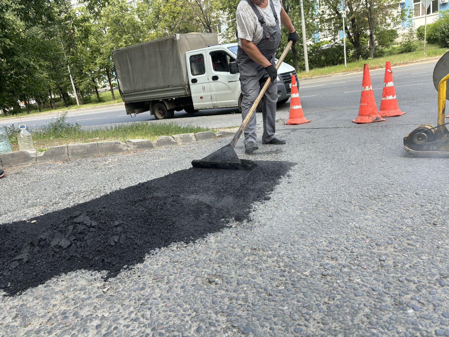 дороги, ямочный ремонт, ремонт дорог,