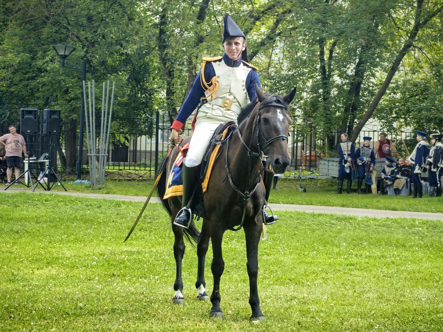 конное шоу, парк, гусар, Лермонтов, щёлково,