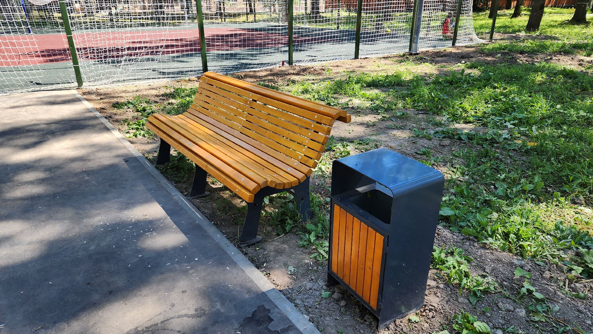 кашира, ожерелье, парк дубовая роща, волейбол, спортивная площадка, благоустройство, безопасное покрытие,