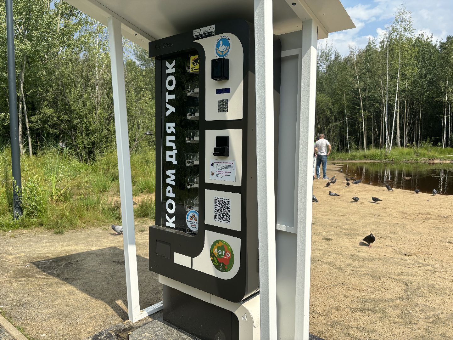 ольгинский лесопарк, корм для уток,