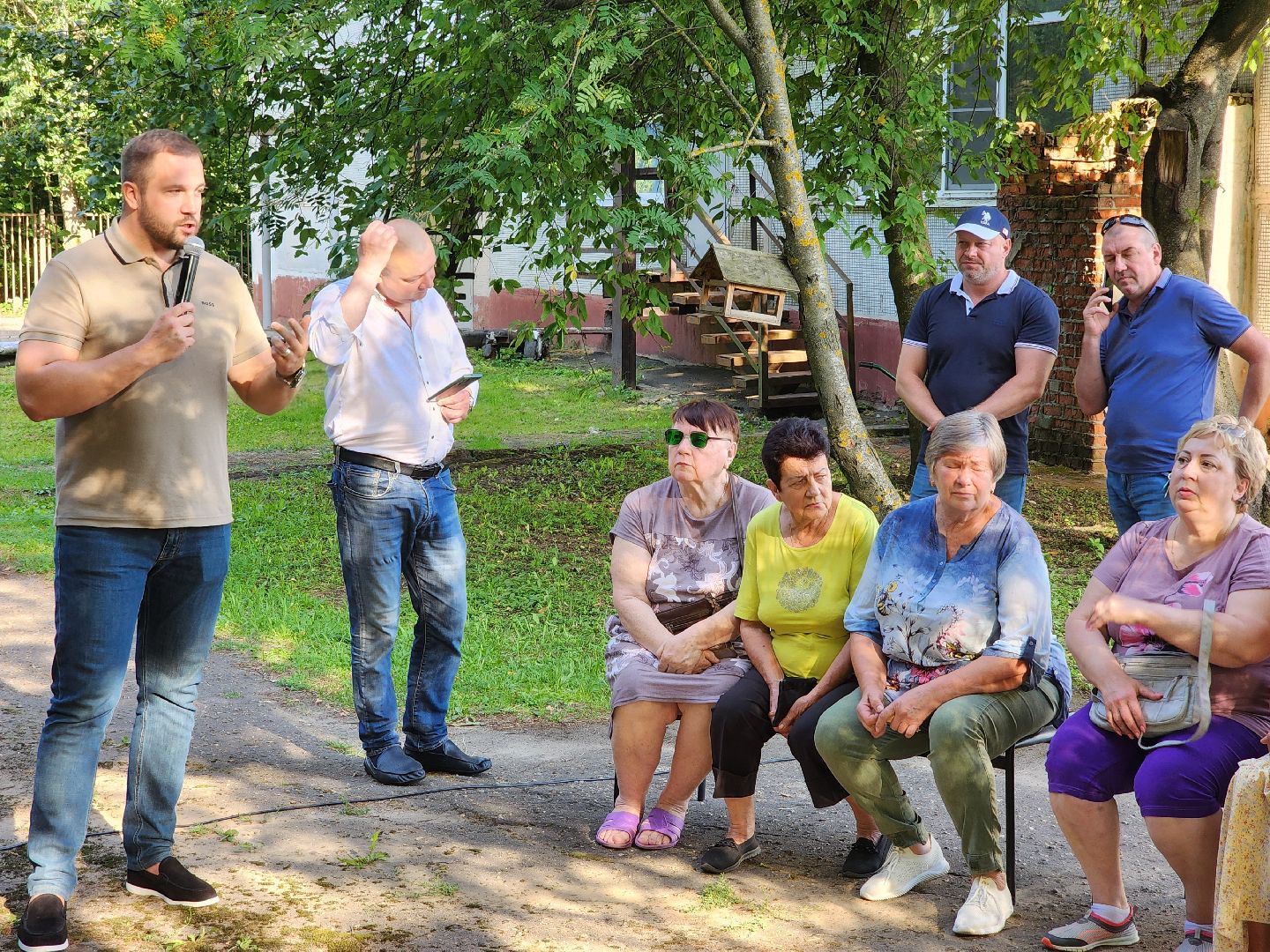 чехов, село Молоди, электроснабжение, энергоснабжение, россети московский регион, глава округа Михаил Собакин, встреча с жителями, модернизация,