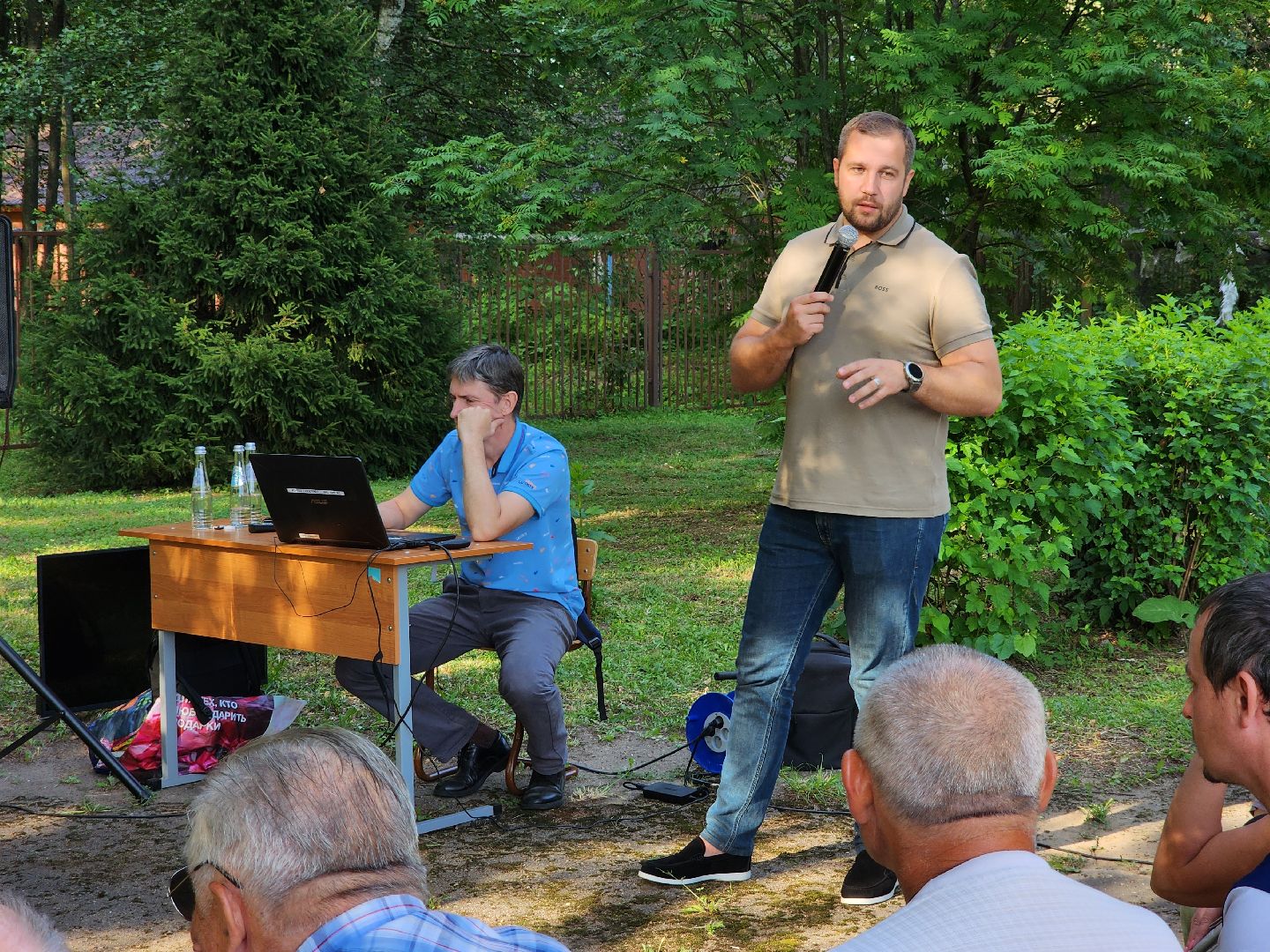 чехов, село Молоди, электроснабжение, энергоснабжение, россети московский регион, глава округа Михаил Собакин, встреча с жителями, модернизация,