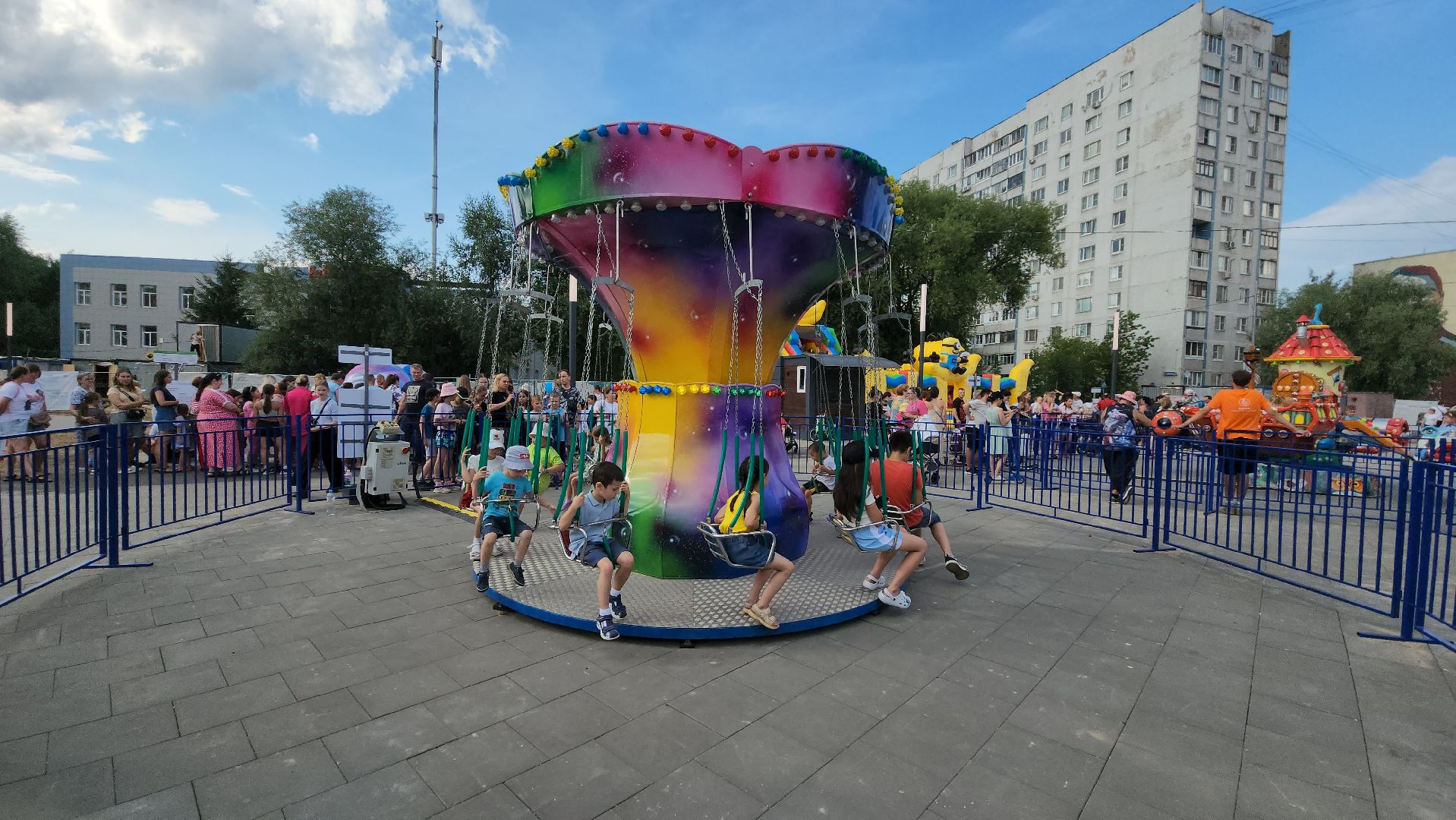 аттракционы, Парк, Лобня,