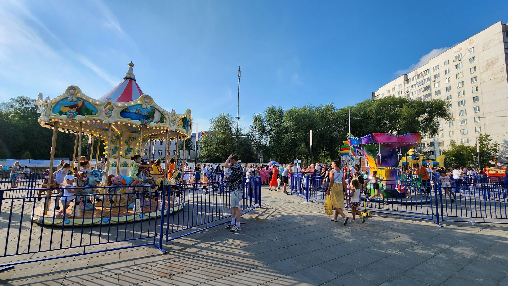 аттракционы, Парк, Лобня,