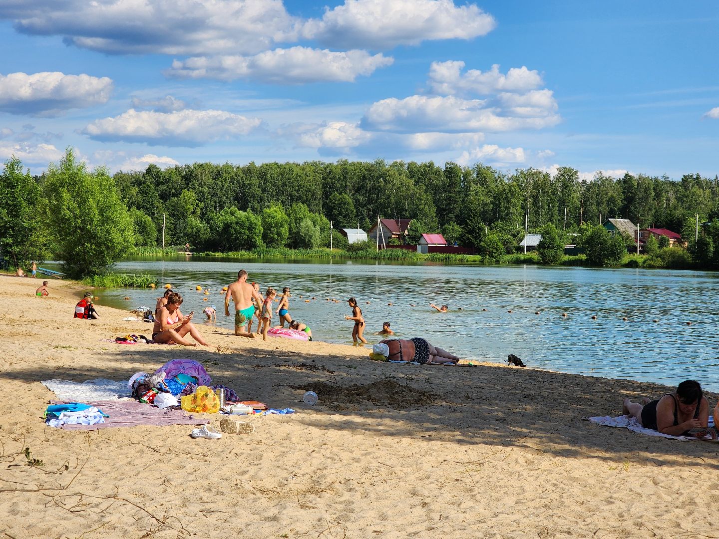 электроугли, муниципальный пляж, жители, общество, жара, лето, богородский городский округ,