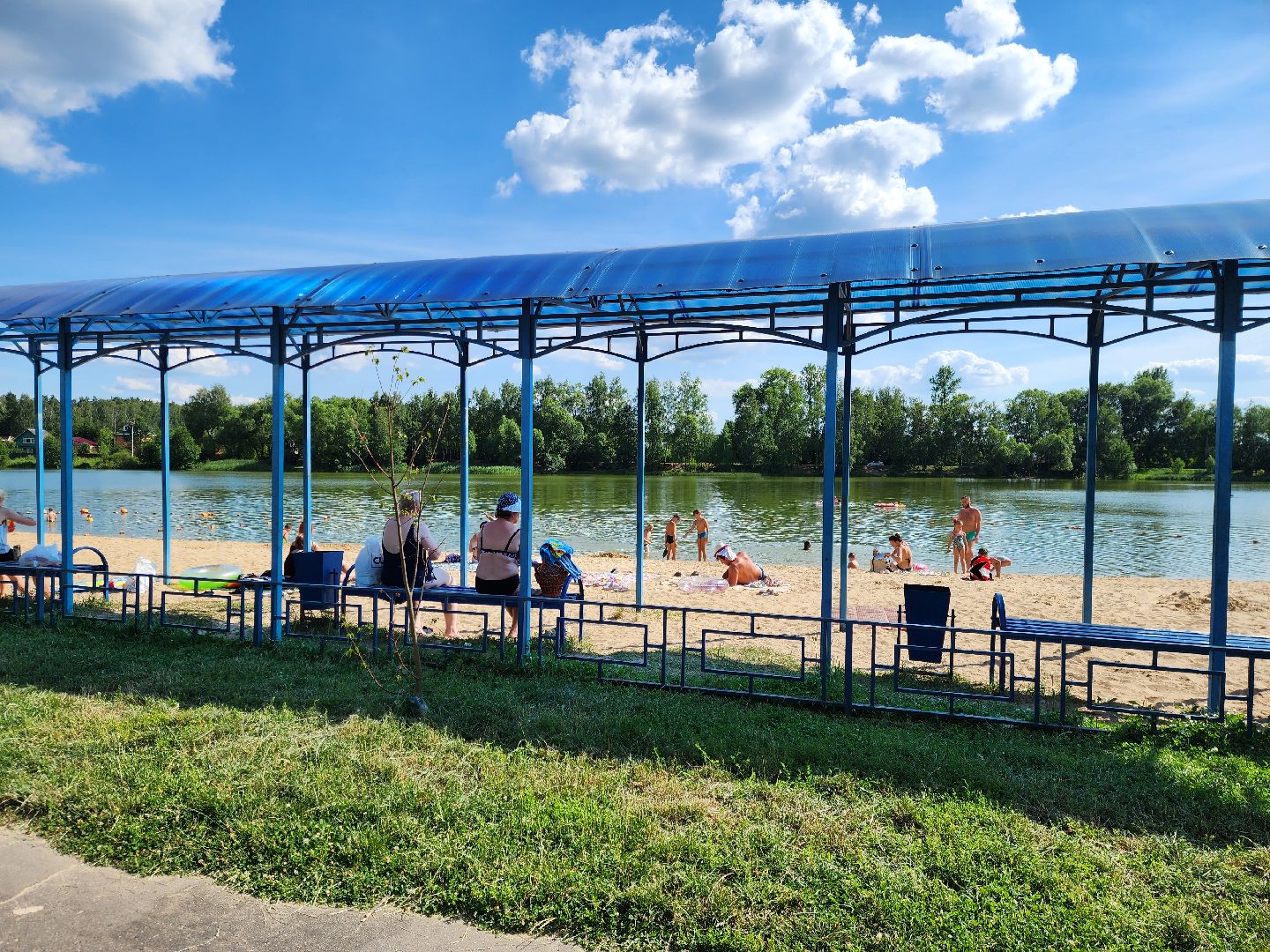 электроугли, муниципальный пляж, жители, общество, жара, лето, богородский городский округ,