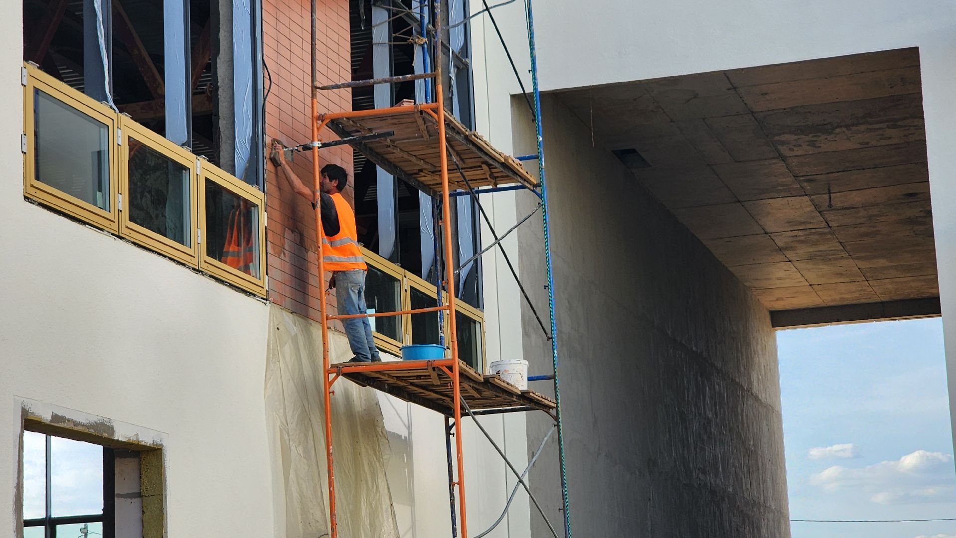 Новая школа, Прибрежный парк, Строительство, Домодедово,