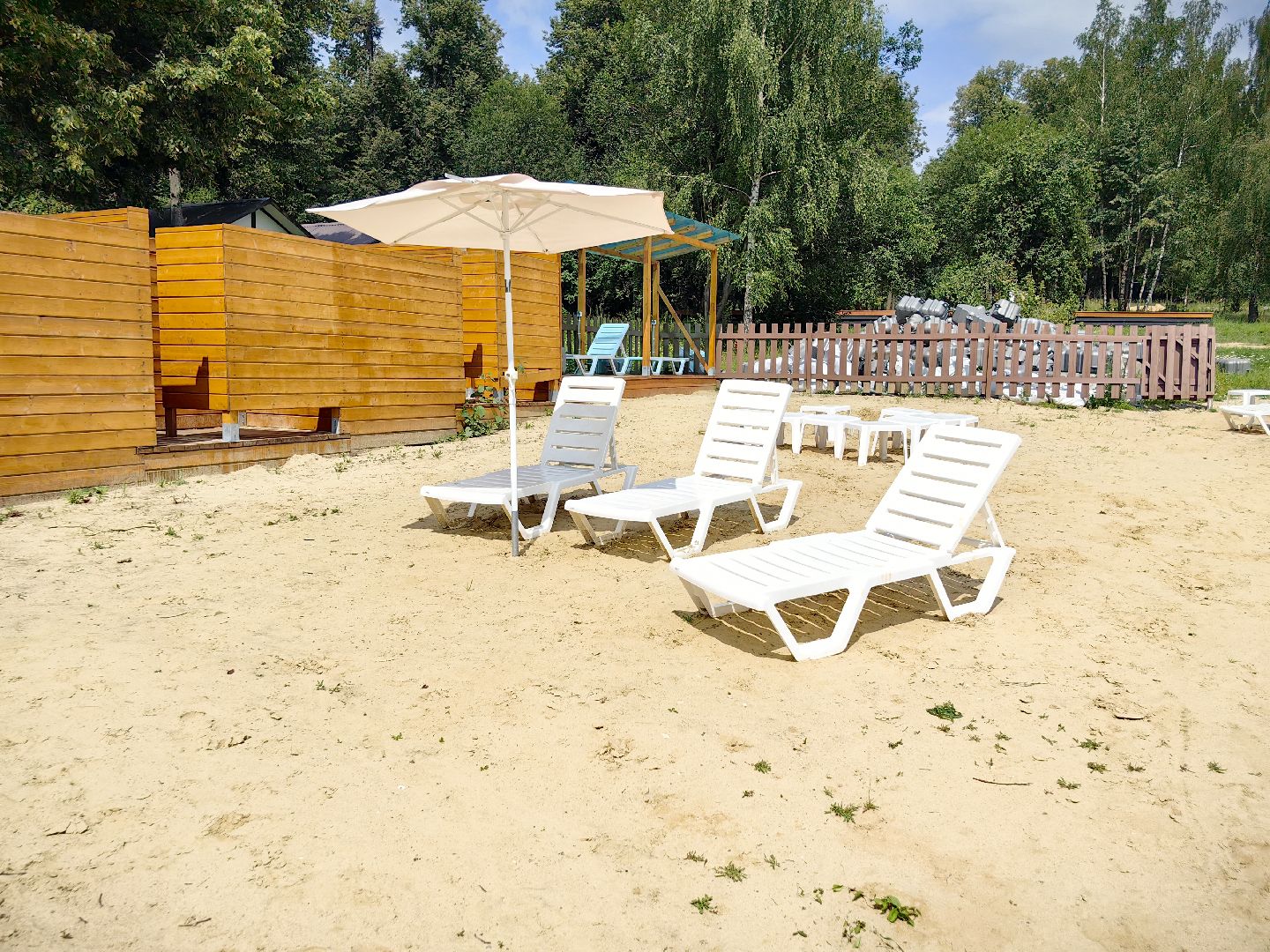 пляжная зона, шезлонг, усадьба гребнево, отдых, щёлково,