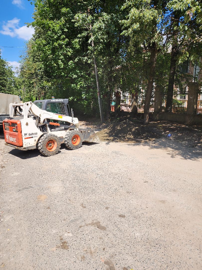 чехов, улица Чехова, строительство тротуара, нацпроект безопасные и качественные автодороги, благоустройство,