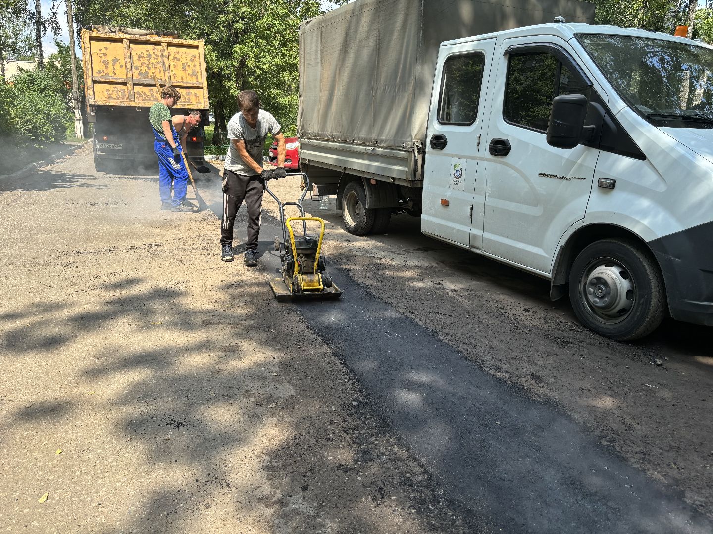 ремонт дорог, мбу благоустройство, ямочный ремонт,