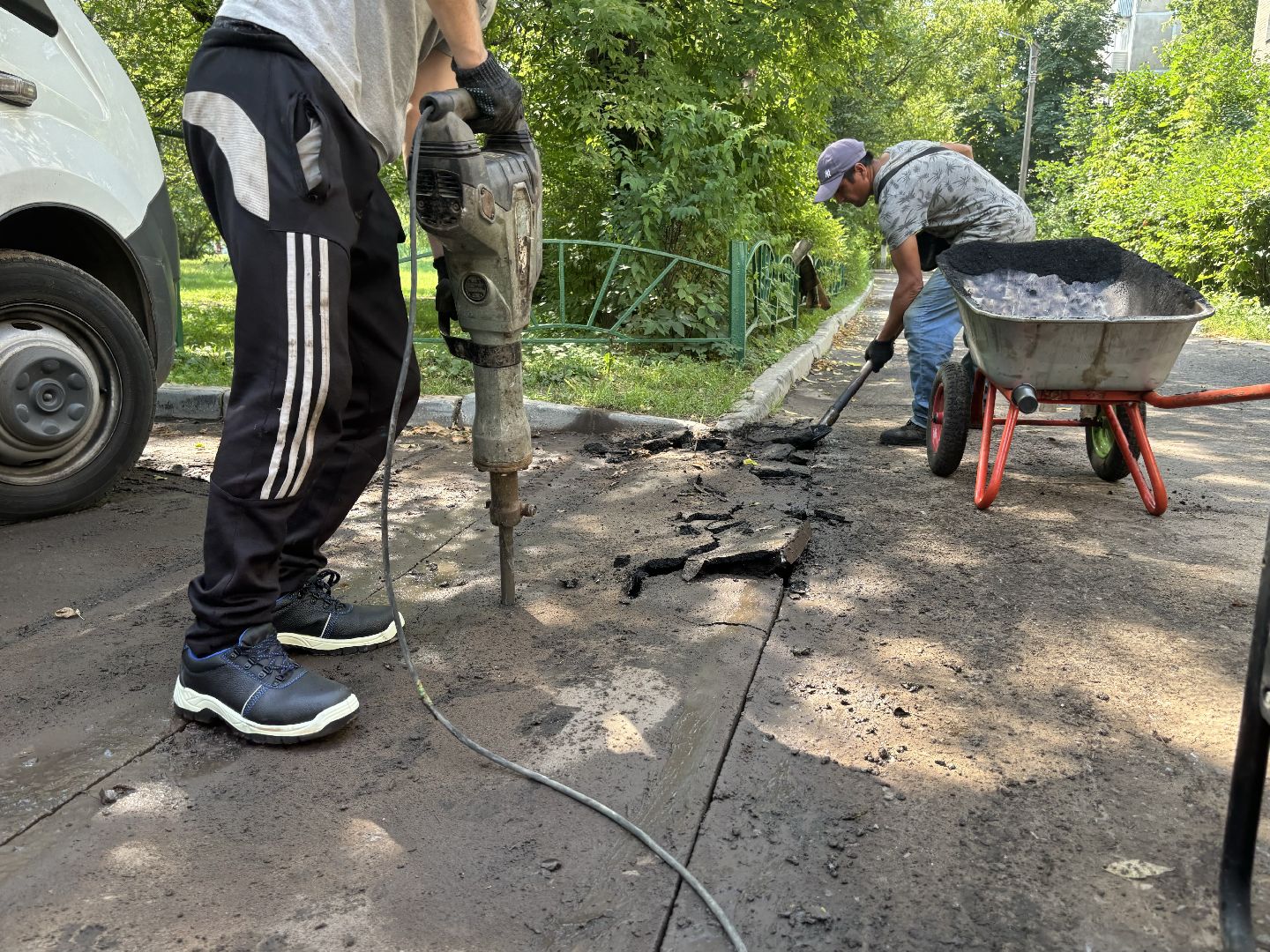 ремонт дорог, мбу благоустройство, ямочный ремонт,