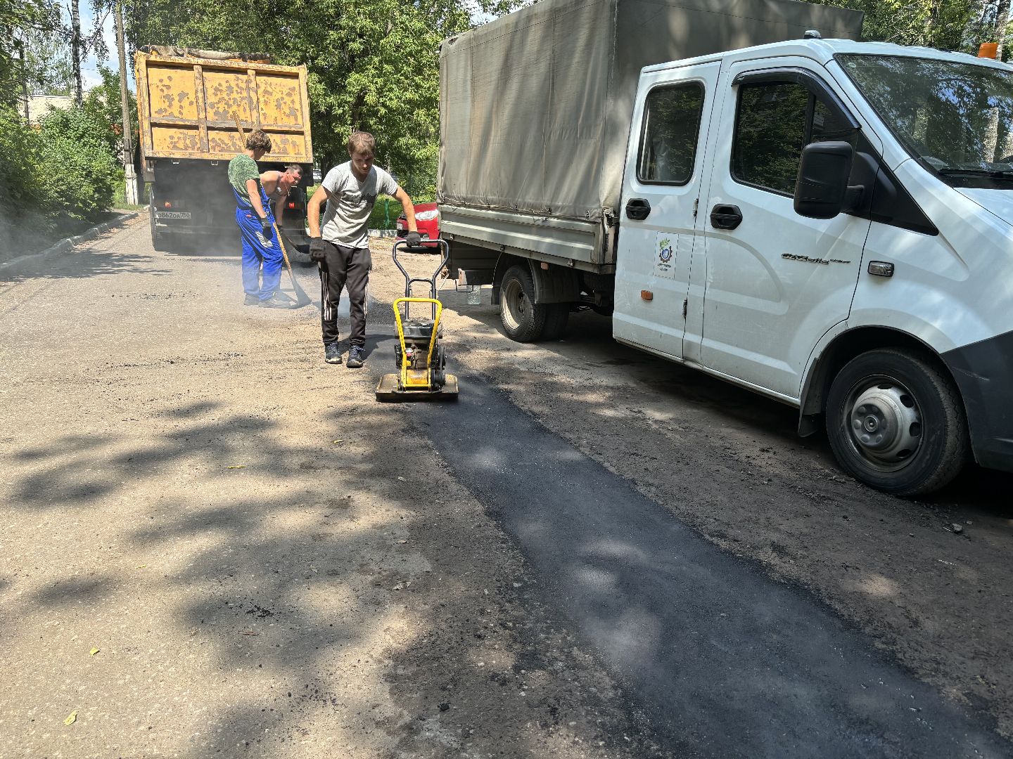 ремонт дорог, мбу благоустройство, ямочный ремонт,