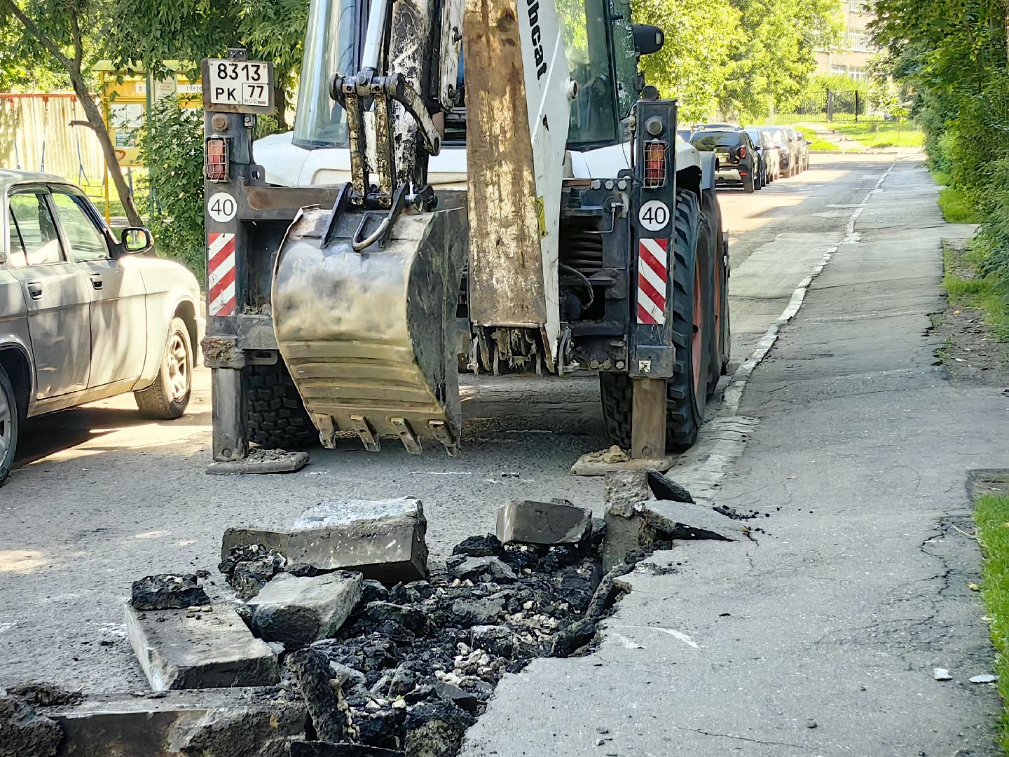 благоустройство, тротуар, бордюр, парковка, щёлково,