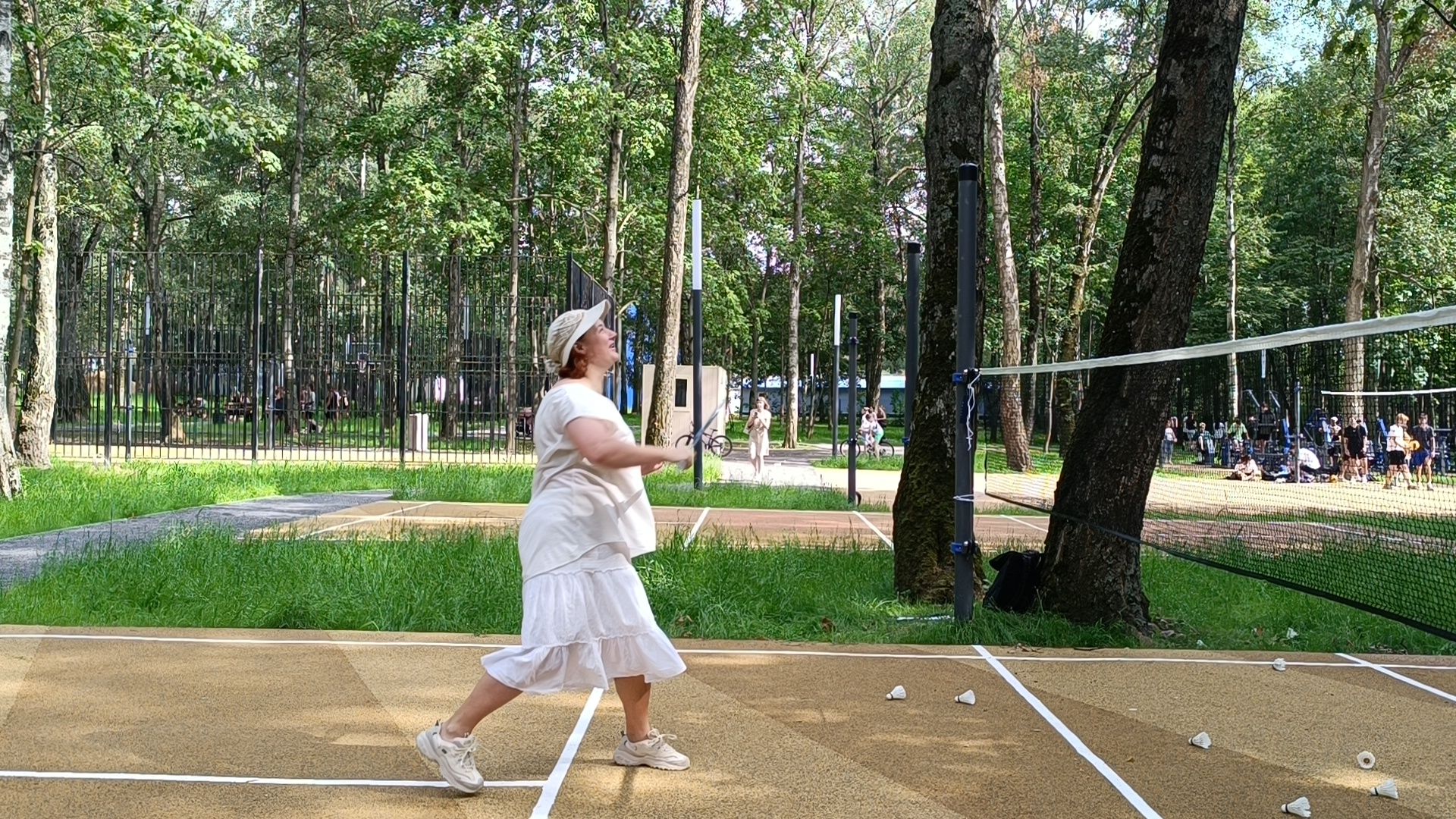 бадминтон, лобня, парк,