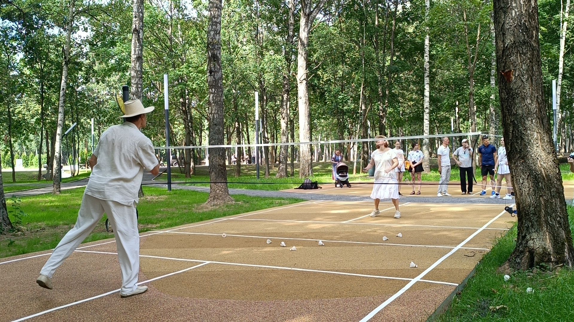 бадминтон, лобня, парк,