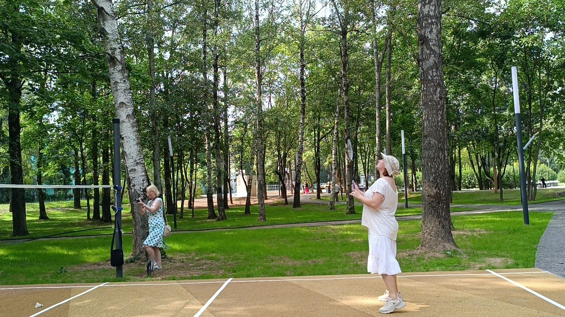 бадминтон, лобня, парк,