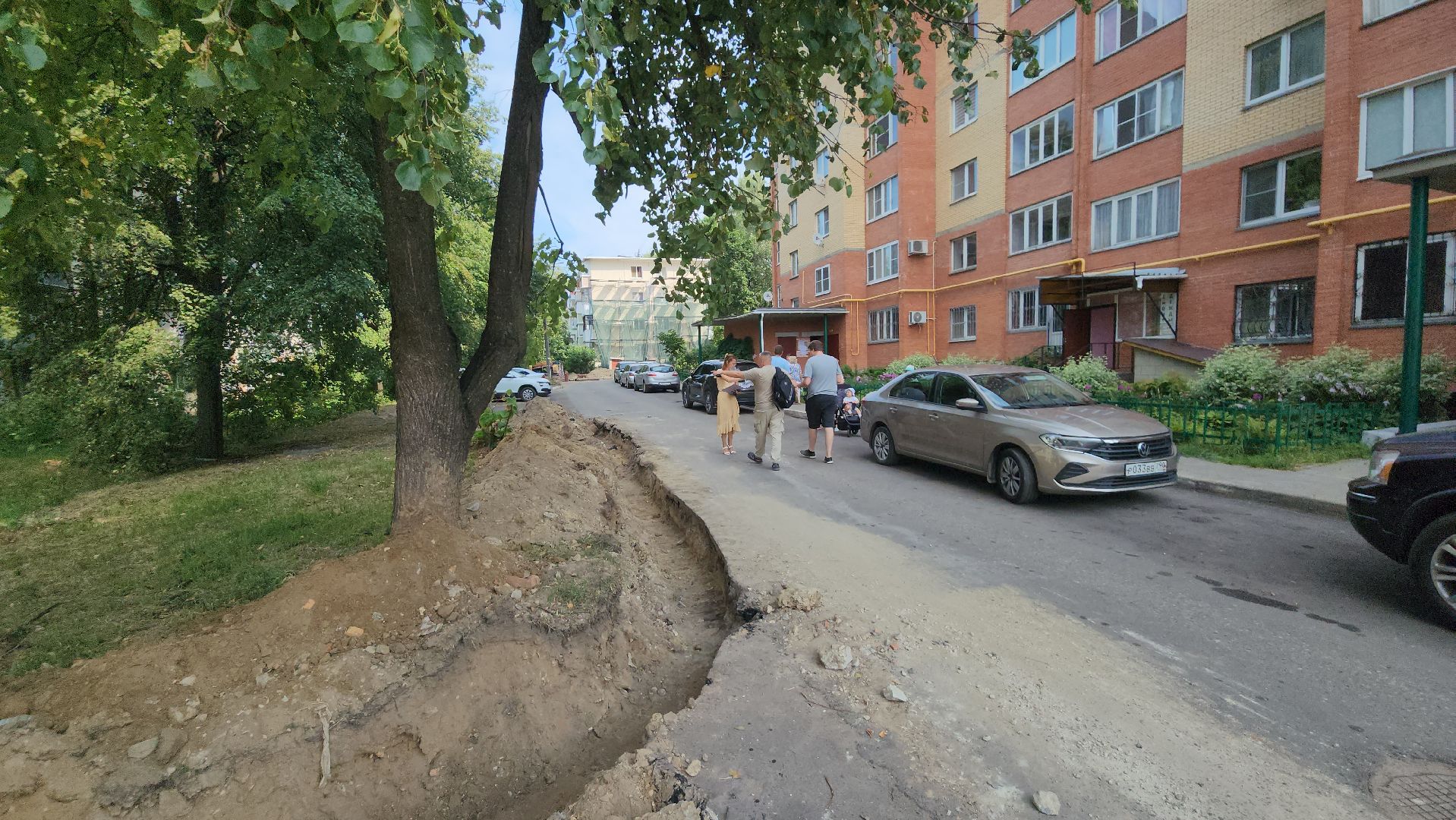 егорьевск, 1 микрорайон, благоуйстройство, парковка, стоянка, асфальт, дорога,
