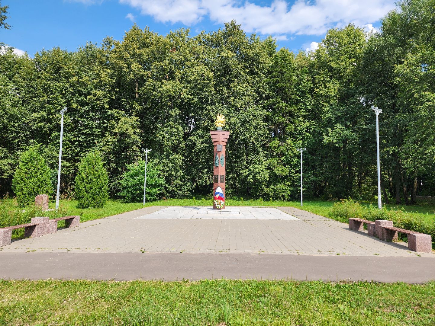 Чехов, село Молоди, дорожные знаки, памятные знаки, Молодинская битва, Молодинское сражение, населенный пункт воинской доблести, выездная администрация, глава округа Михаил Собакин,