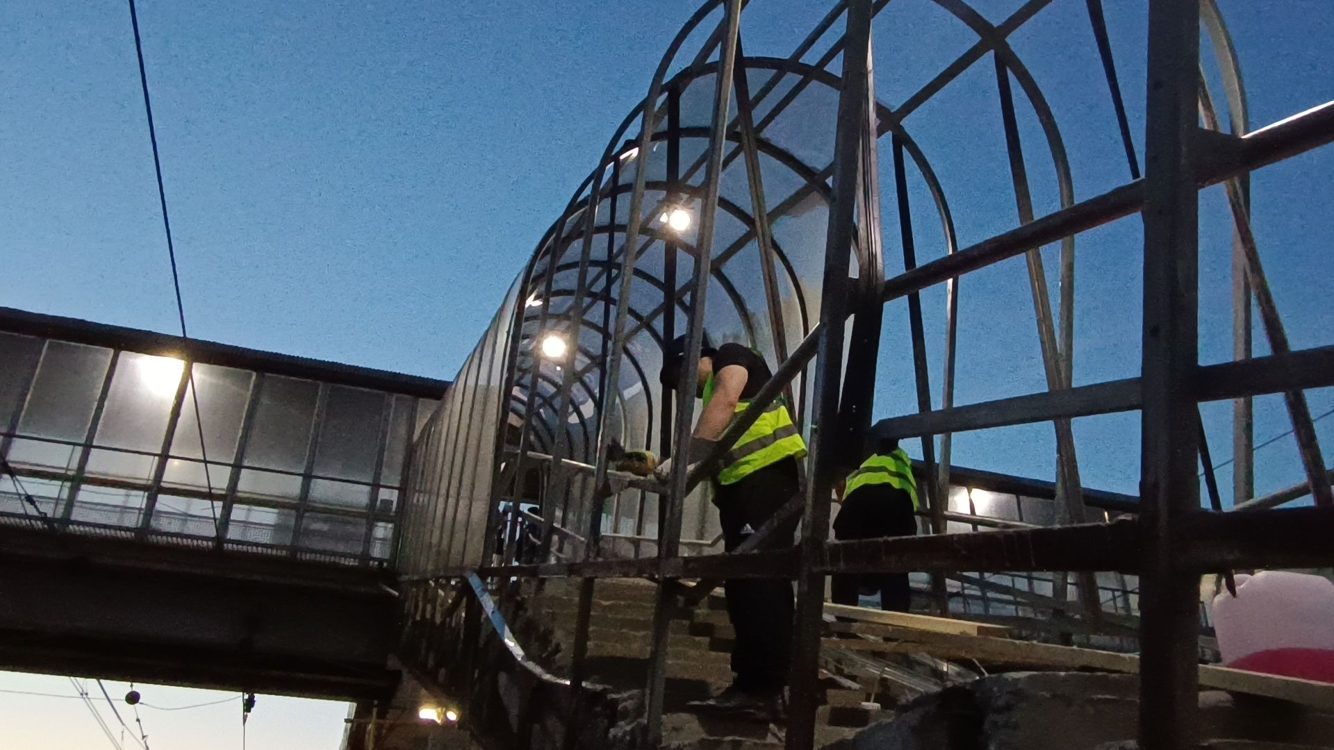 мост, мцд лобня, транспорт, ремонт,