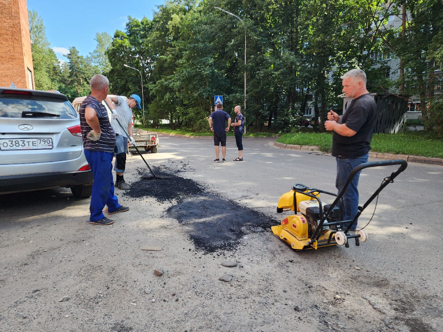Черноголовка, Благоустройство, Дороги, ямочный ремонт дорог,