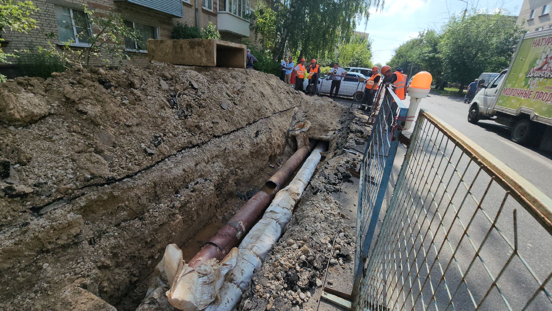 серпухов, Газпромэнерго МО, шурфовка, подземные коммуникации, плановый ремонт, улица российская,