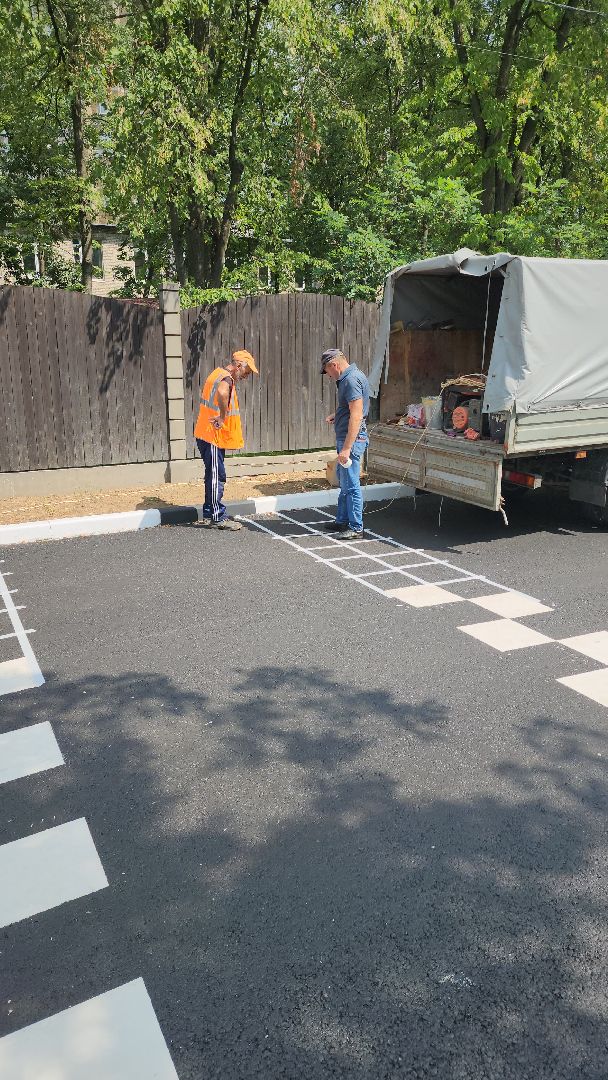 дорожная разметка, мбу городское хозяйство, Алексей Никитин, ул строительная, проезд стангкявичюса, ул нижегородская,