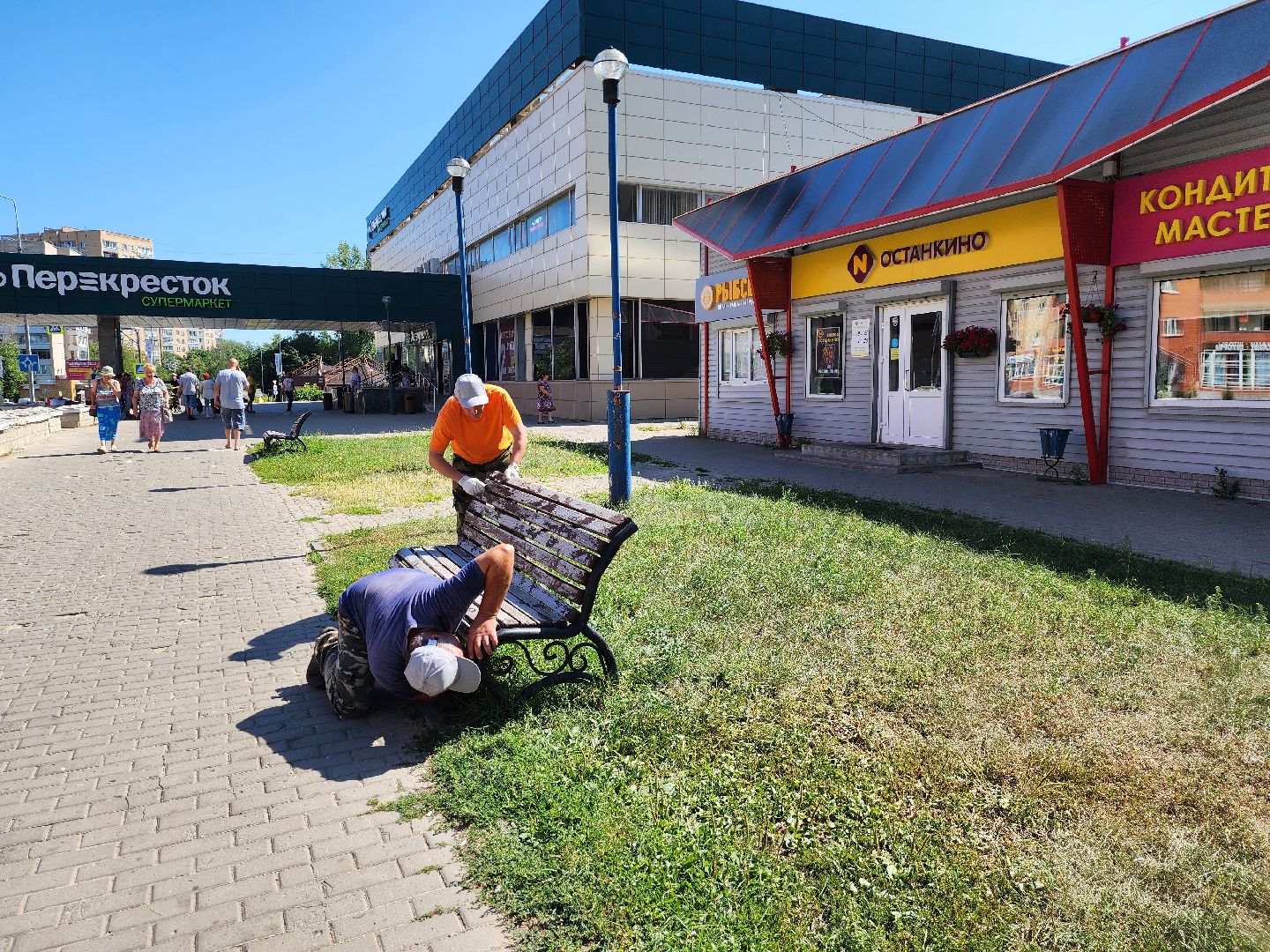 Дубна, Коммунальные службы, Благоустройство, Покраска лавочек, Починка лавочек,