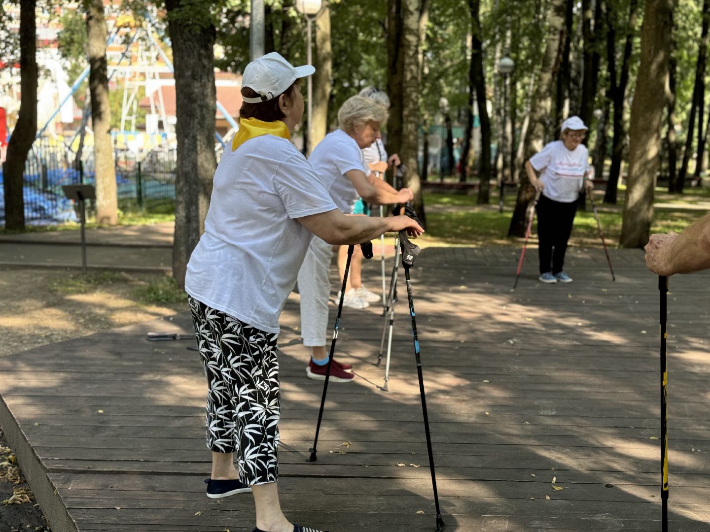 активное долголетие, скандинавская ходьба, центральный парк видного, спорт в ленинском округе, ленинский городской округ,