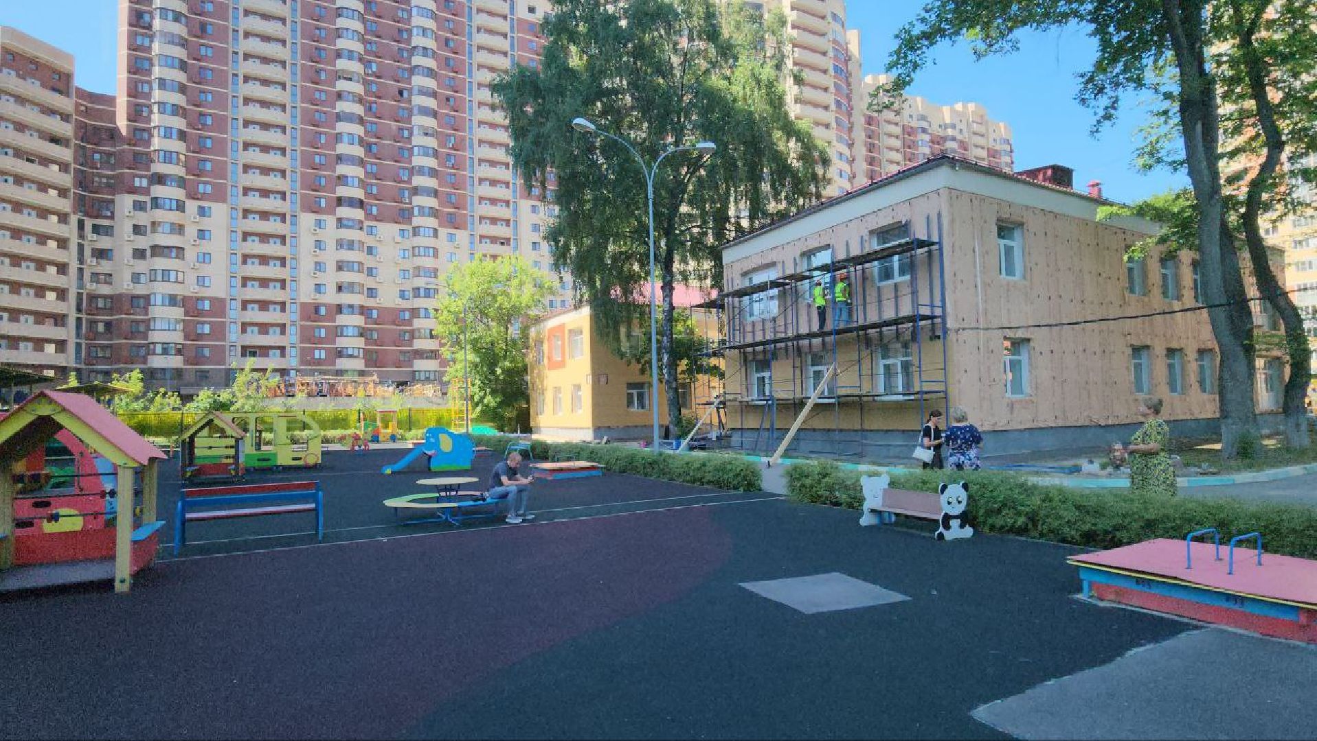 Люберцы, детский сад, ремонт фасада,