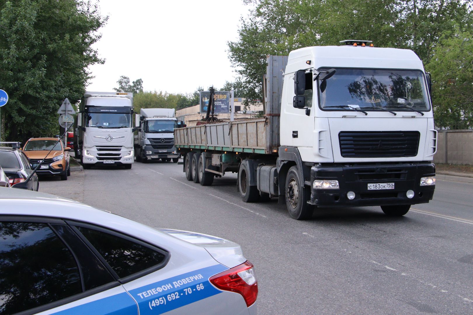 паркон, Евгений Макаров, дзержинский, выезд, пробка, фуры, большегрузы,