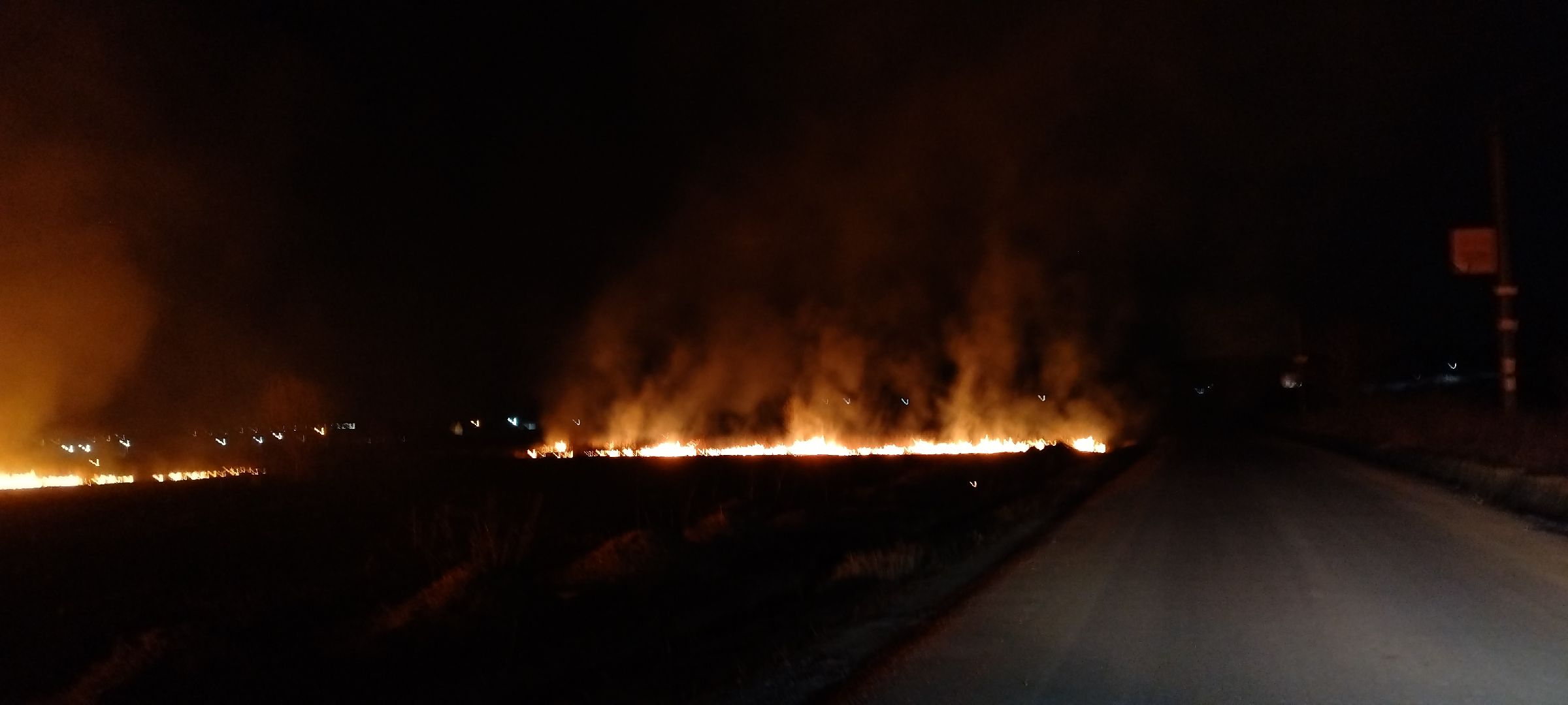 Пал, трава, возгорание