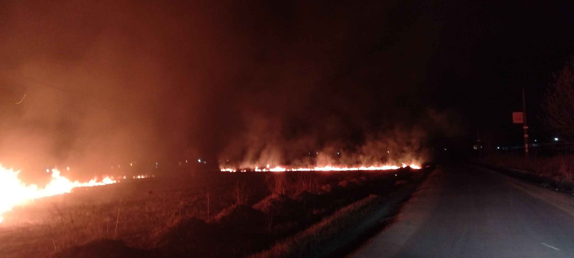 Пал, трава, возгорание