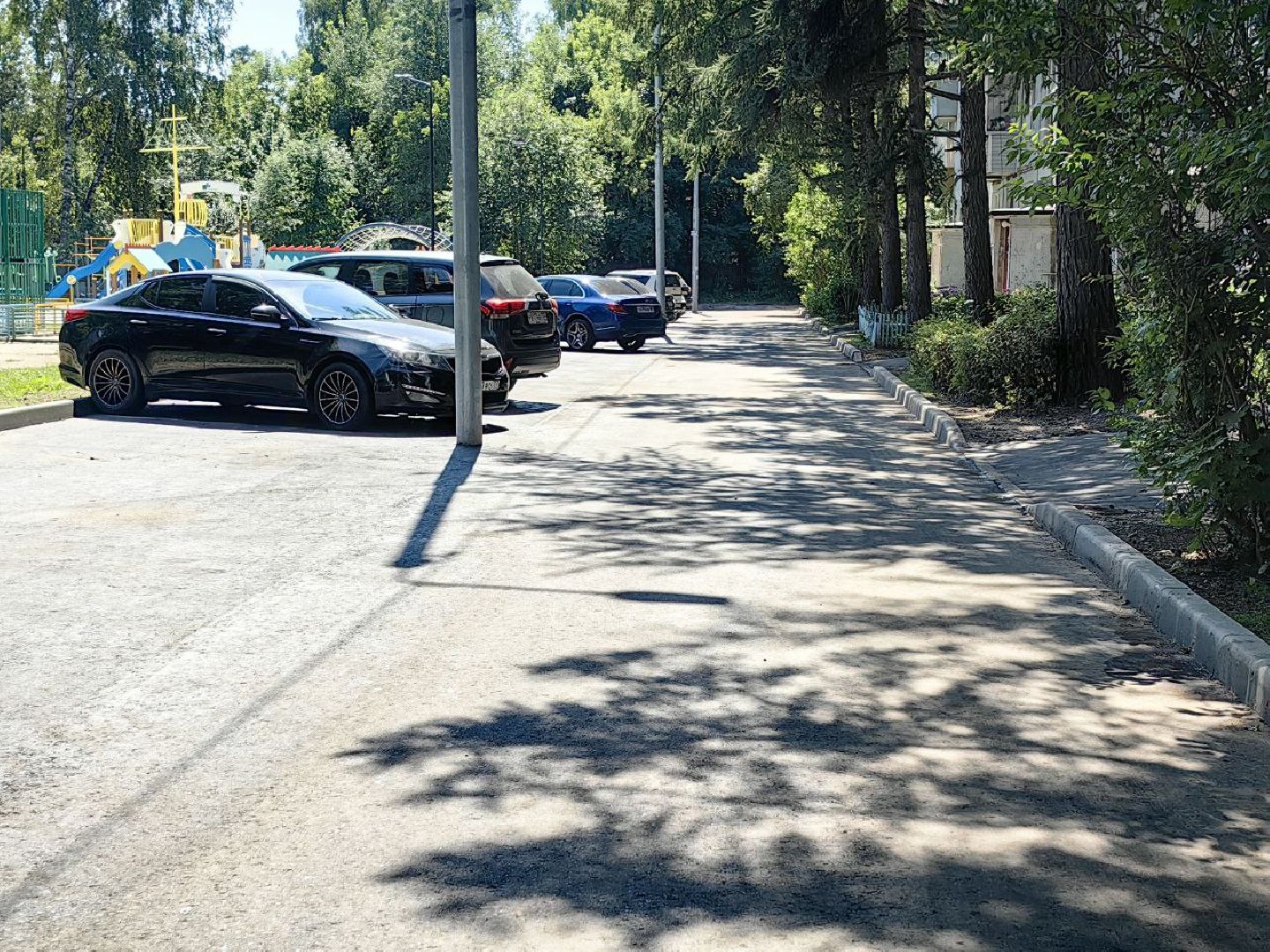благоустройство дворов, комфортная среда, парковка, щёлково,