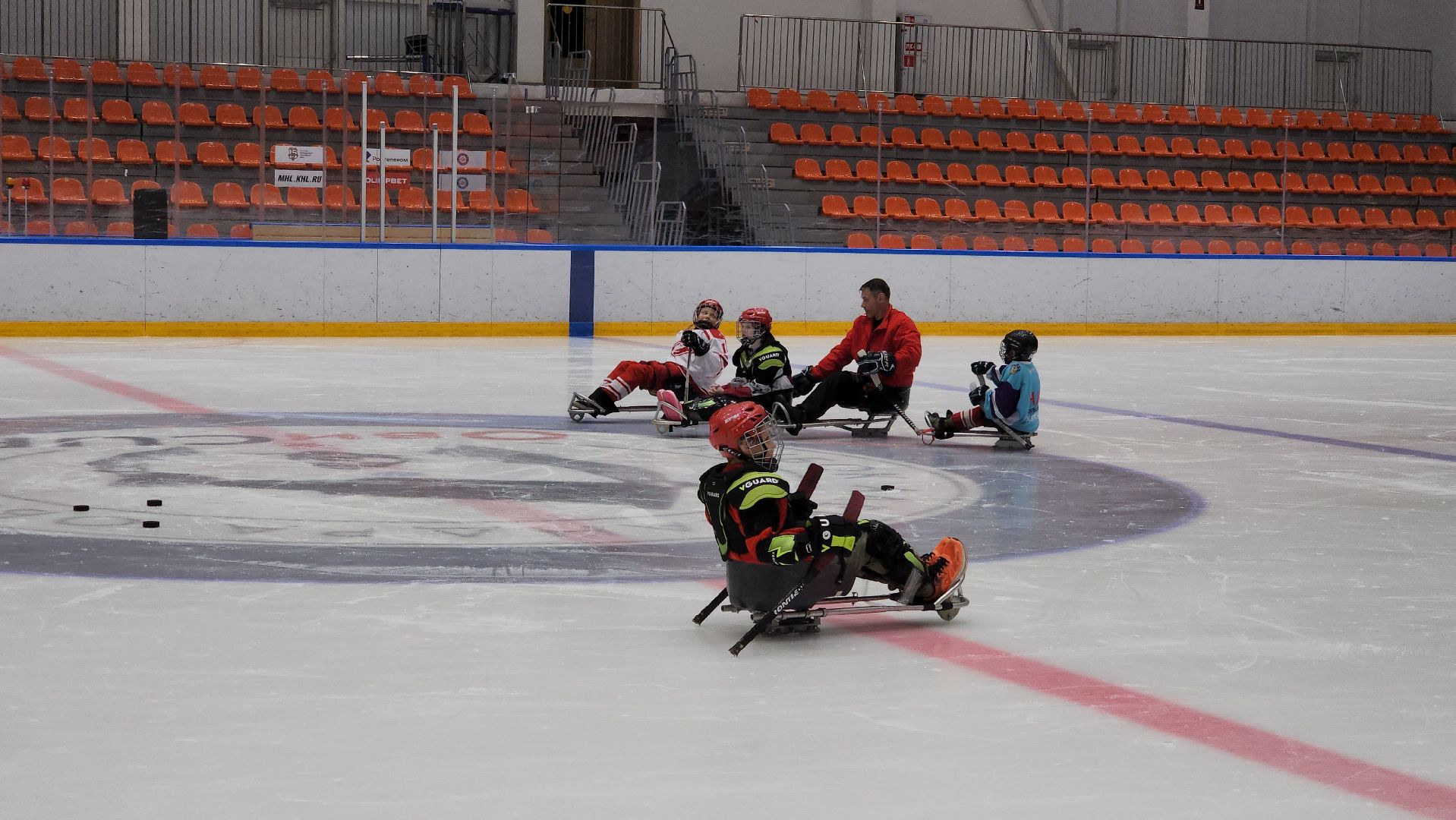 красногорск, ледовая арена, следж-хоккей, инвалид,