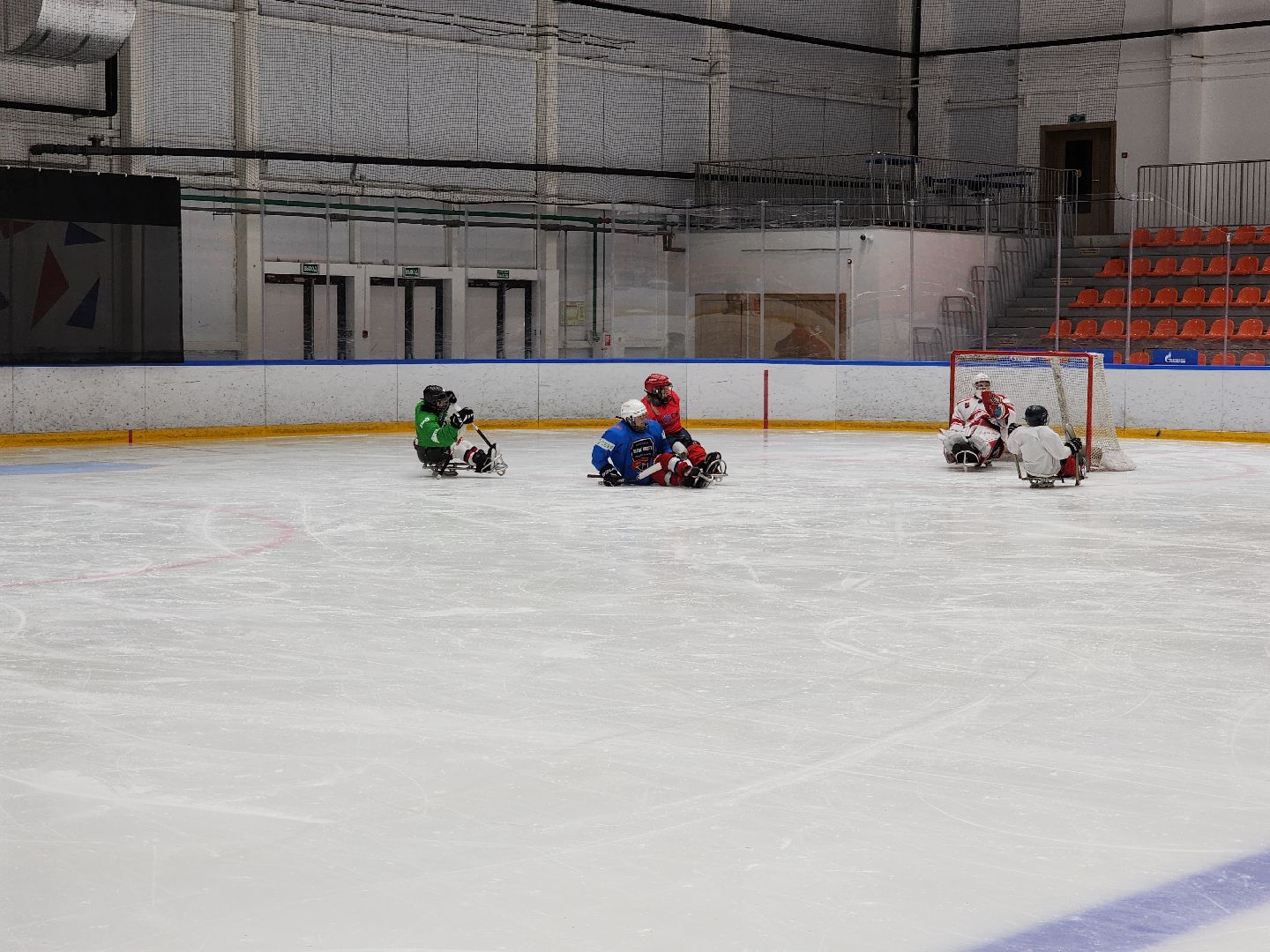 красногорск, ледовая арена, следж-хоккей, инвалид,