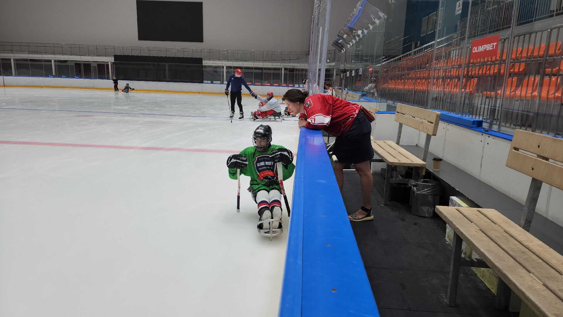 красногорск, ледовая арена, следж-хоккей, инвалид,