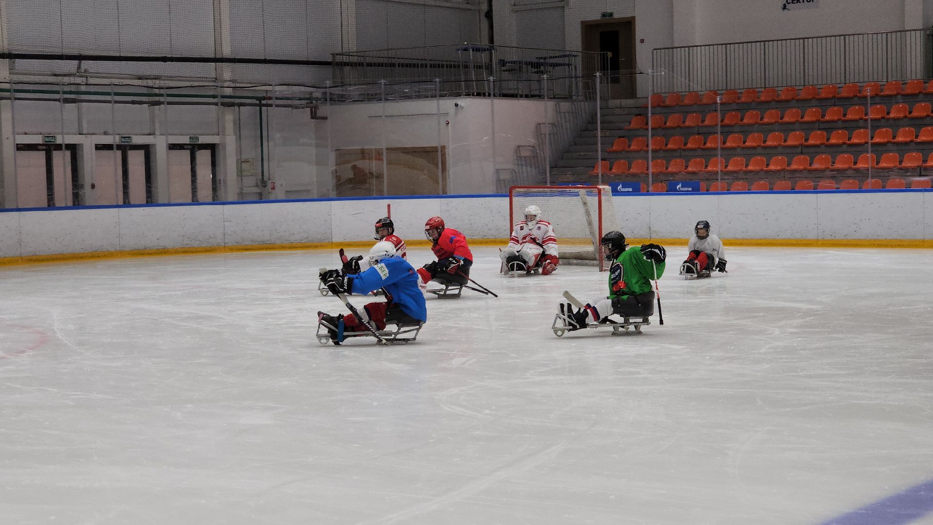 красногорск, ледовая арена, следж-хоккей, инвалид,