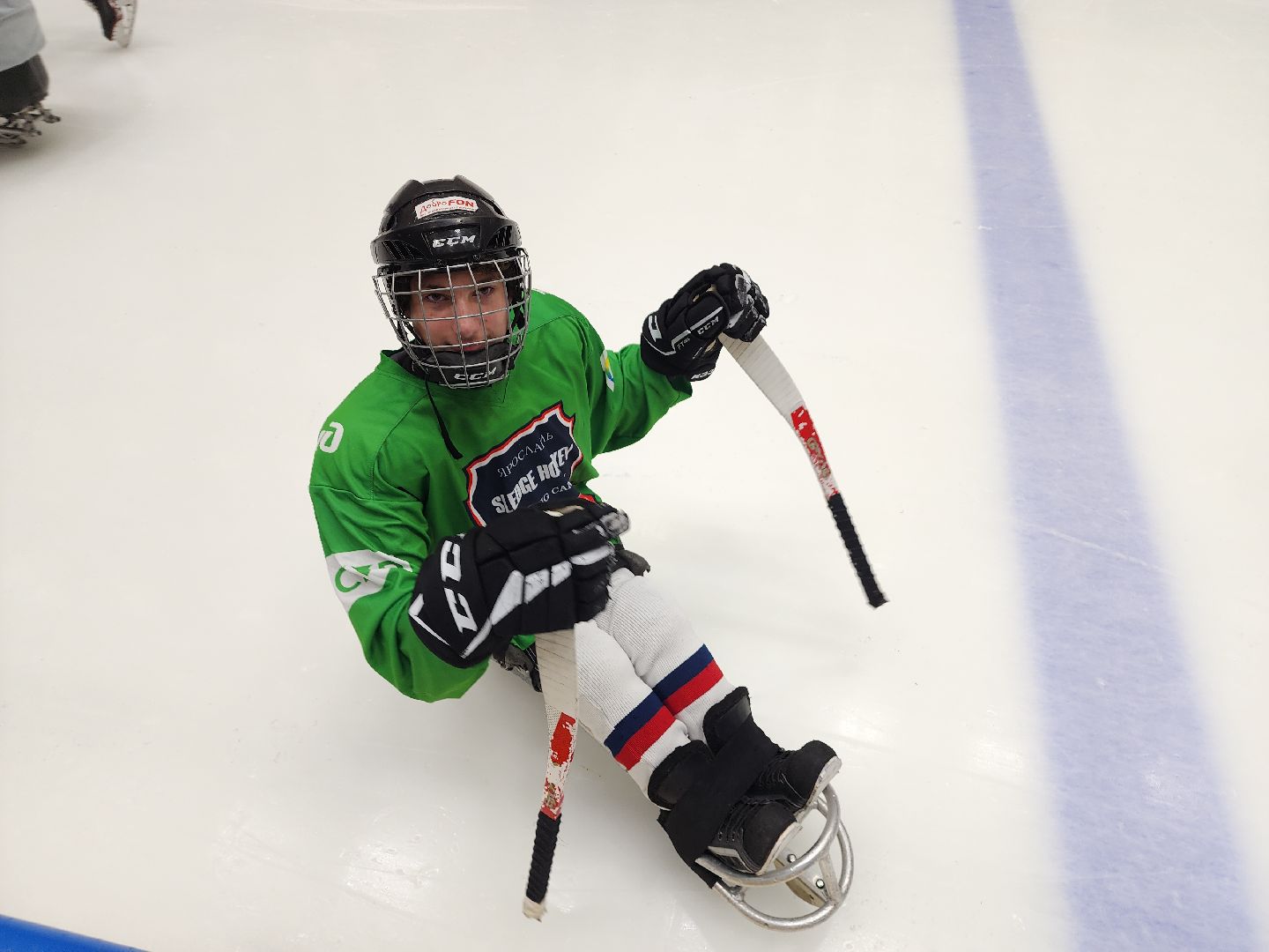 красногорск, ледовая арена, следж-хоккей, инвалид,