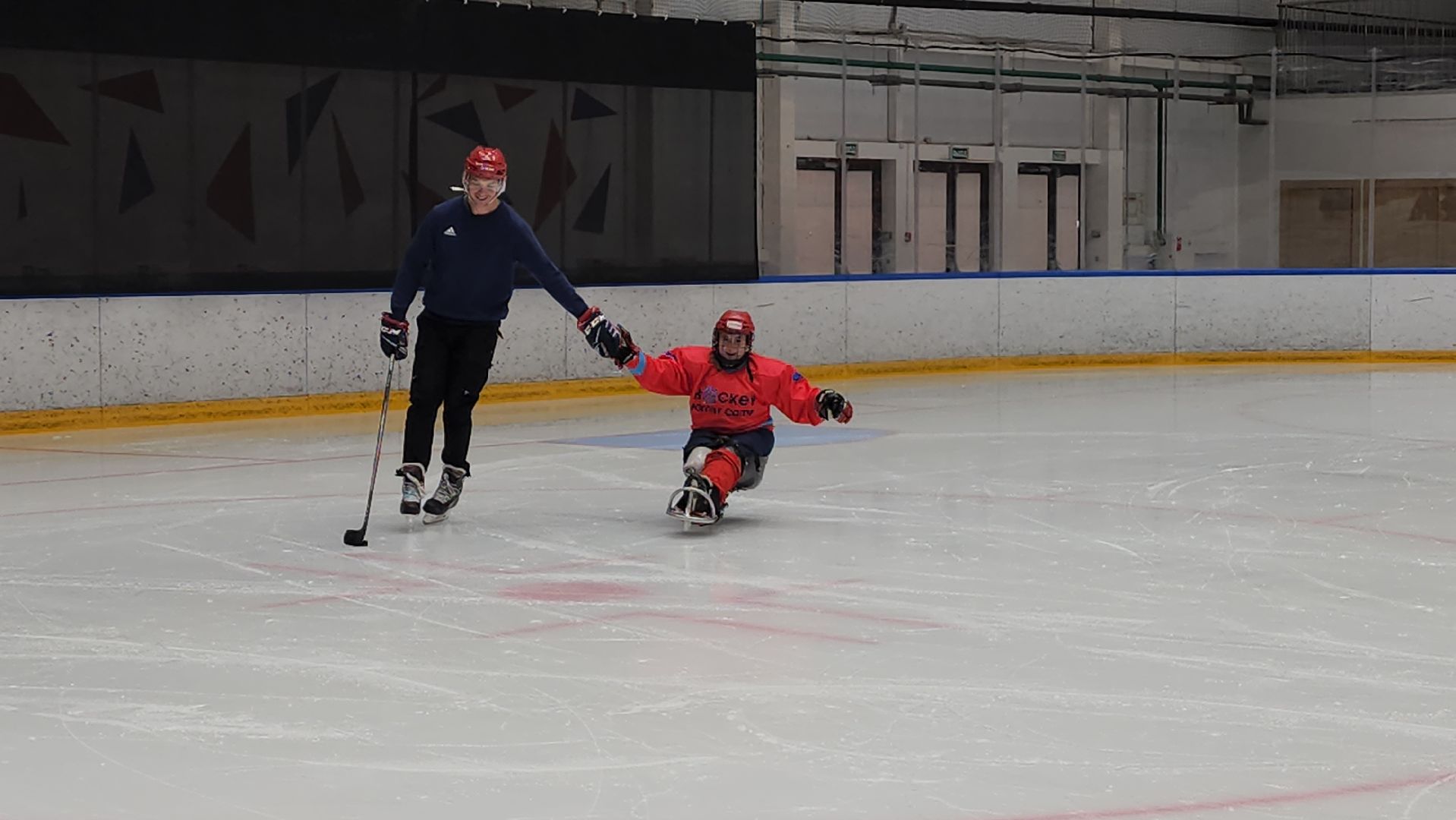 красногорск, ледовая арена, следж-хоккей, инвалид,