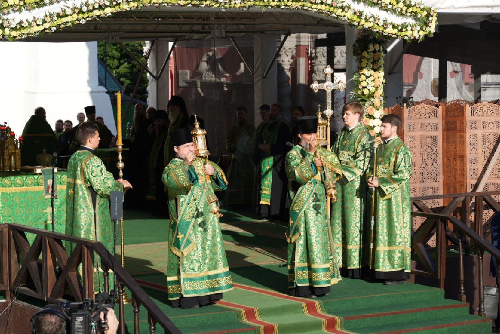 РПЦ, Сергий Радонежский, Патриарх Кирилл, Служба, Троице-Сергиева лавра,