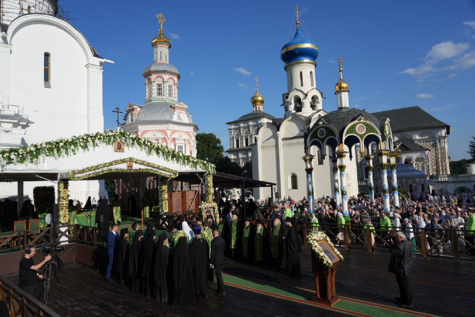 РПЦ, Сергий Радонежский, Патриарх Кирилл, Служба, Троице-Сергиева лавра,
